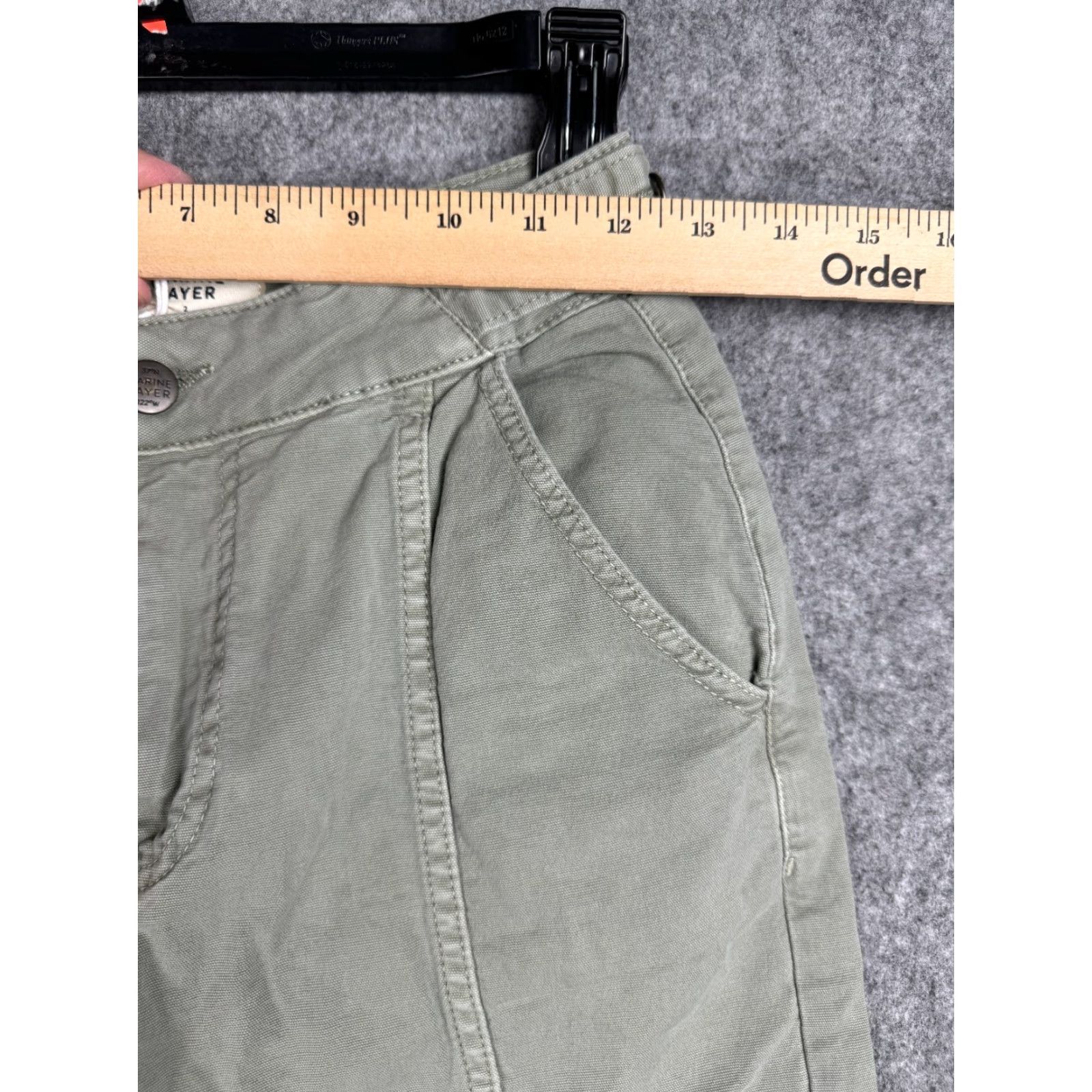 Marine Layer Marine Layer Pants Women Size 2 Cargo Straight Olive Green NWT Size 42" / US 20 - 6 Thumbnail