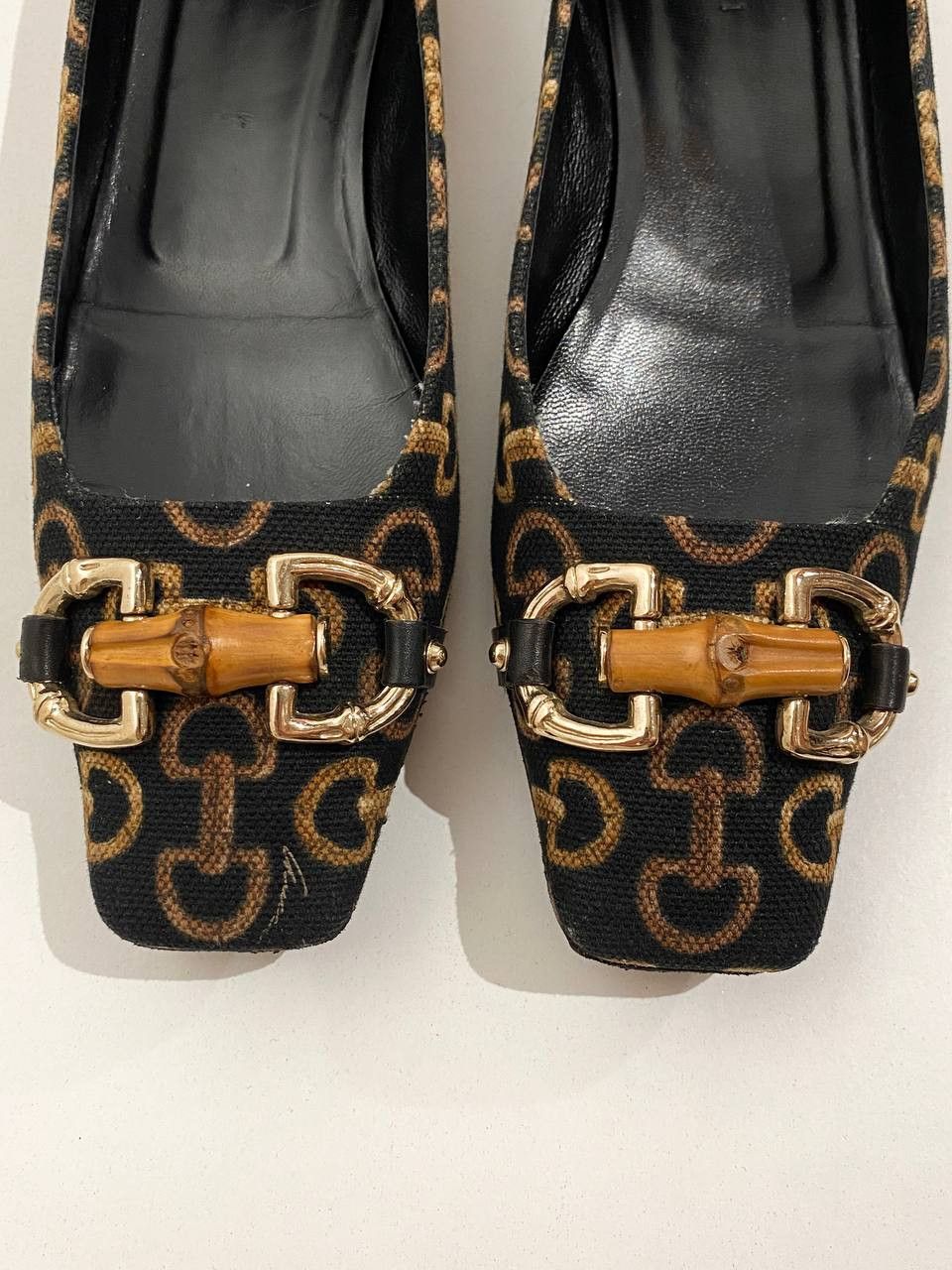 Gucci Gucci x Tom Ford GG Horsebit Bamboo Mule Ballet Flats Shoes Size US 7.5 / IT 37.5 - 8 Thumbnail