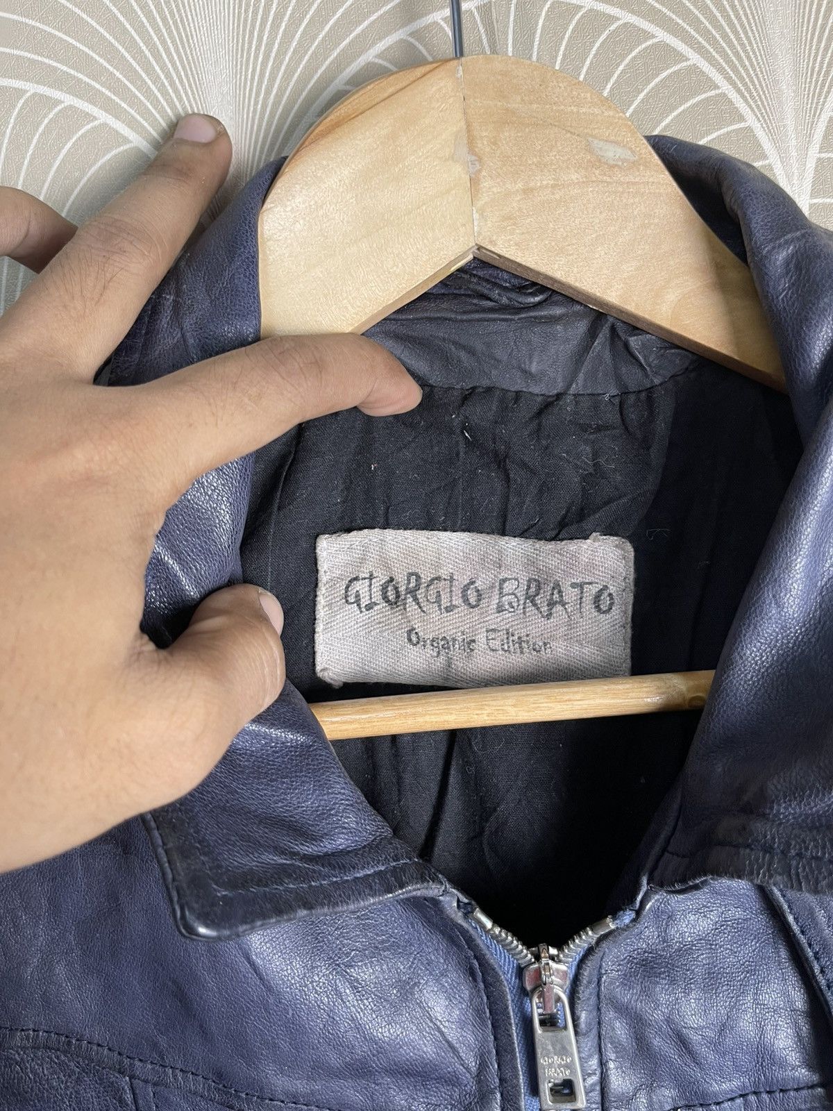 Giorgio Brato VINTAGE GIORGIO BRATO ORGANIC EDITION BIKER LEATHER JACKET Size US S / EU 44-46 / 1 - 16 Thumbnail