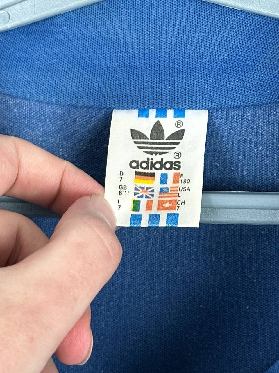 Adidas Vintage 90s Adidas Track Jacket Blue Retro Mens Size US M / EU 48-50 / 2 - 7 Thumbnail