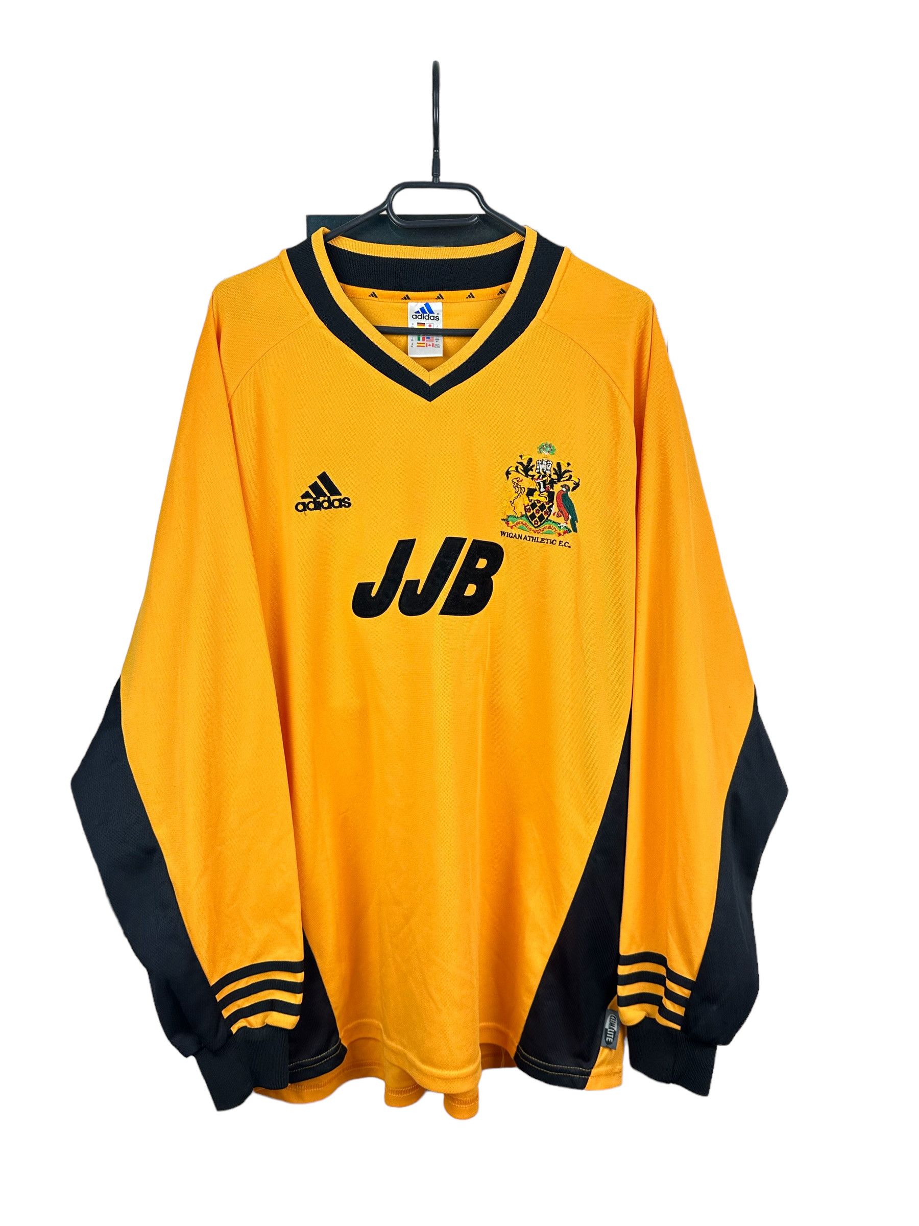 Adidas × Vintage Wigan Athletic football shirt 2001 Long Sleeve Soccer Jersey Size US XL / EU 56 / 4 - 1 Thumbnail