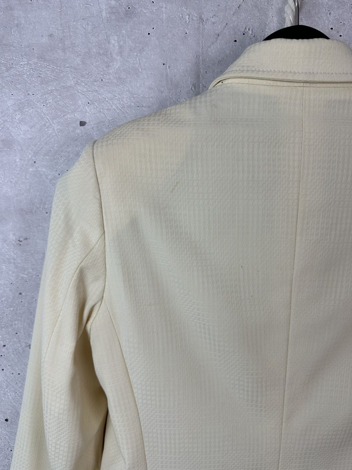 Celine Vintage Celine Paris Beige Wool Women’s Blazer Jacket Size S / US 4 / IT 40 - 15 Thumbnail