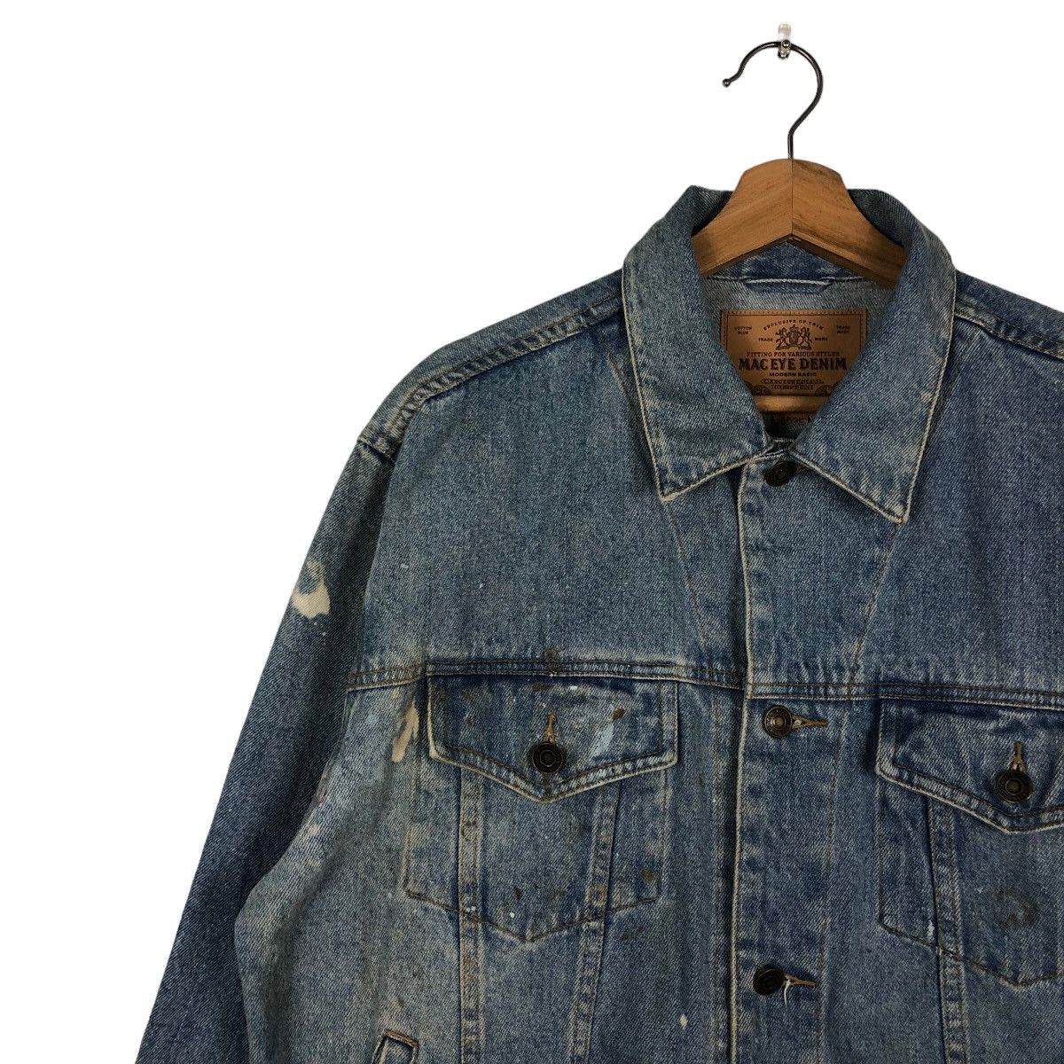 Japanese Brand 🔥Vintage Mac Eye Denim Trucker Biker Jacket Toyo Enterprise Size US L / EU 52-54 / 3 - 7 Thumbnail