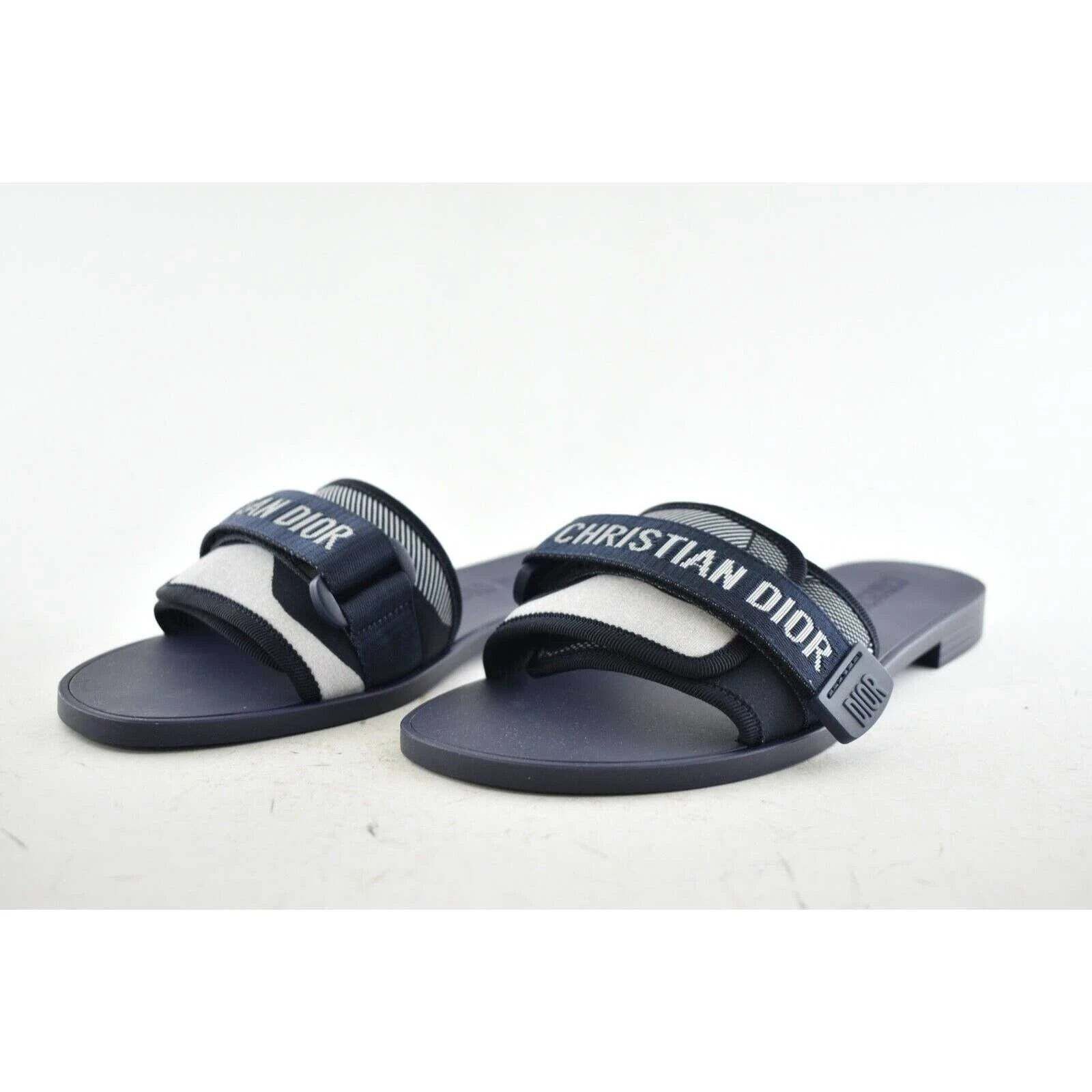 Dior Dio(r)evolution Dway Rubber Logo Slide Mule Flat Sandal 37 Size US 7 / IT 37 - 9 Thumbnail