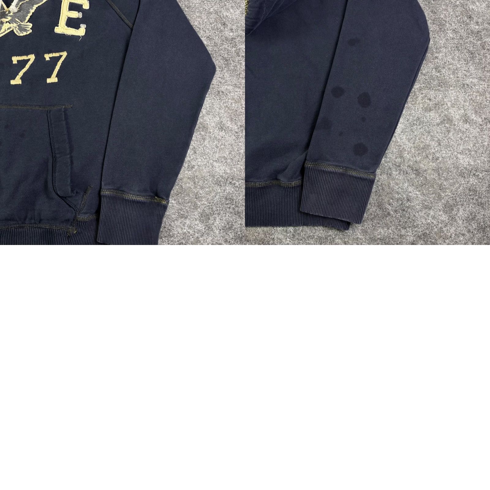 American Eagle Outfitters VINTAGE American Eagle Outfitters Mens Hoodie Navy Blue Sherpa Lined AE NY 77 Size M Size US M / EU 48-50 / 2 - 8 Thumbnail