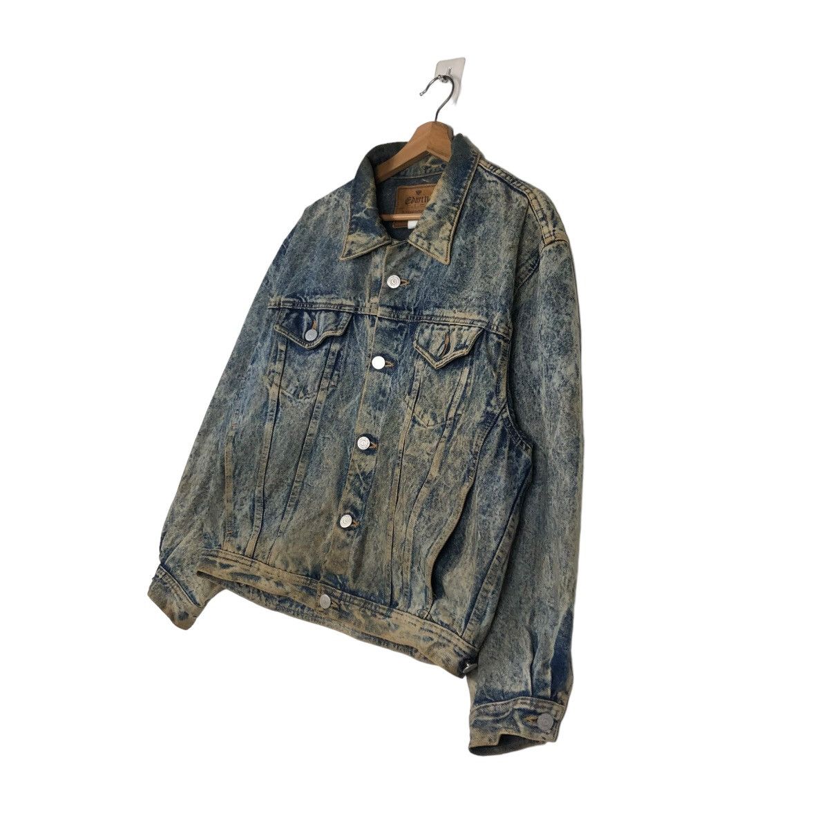 Edwin 📌VINTAGE RUSTY BIKER DENIM JACKET TRUCKER EDWIN Size US L / EU 52-54 / 3 - 3 Thumbnail