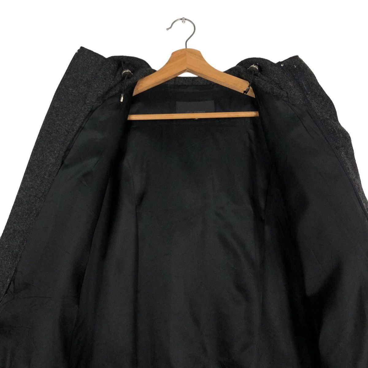 Issey Miyake 🔥Rich Black - Wool Hunting Jacket Double Layer Tete Homme Size US L / EU 52-54 / 3 - 12 Thumbnail