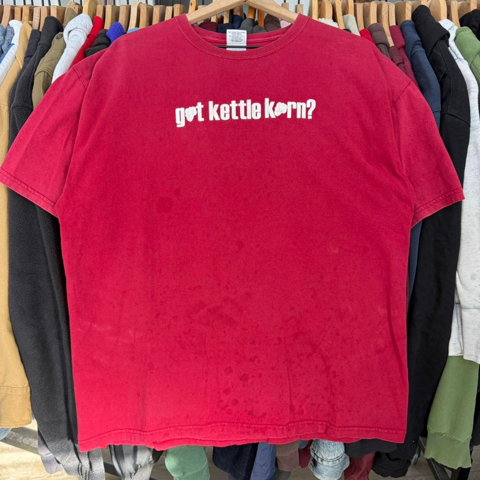 Gildan Vintage Y2K Got Kettle Korn? Promo Tee Size US XL / EU 56 / 4 - 2 Thumbnail