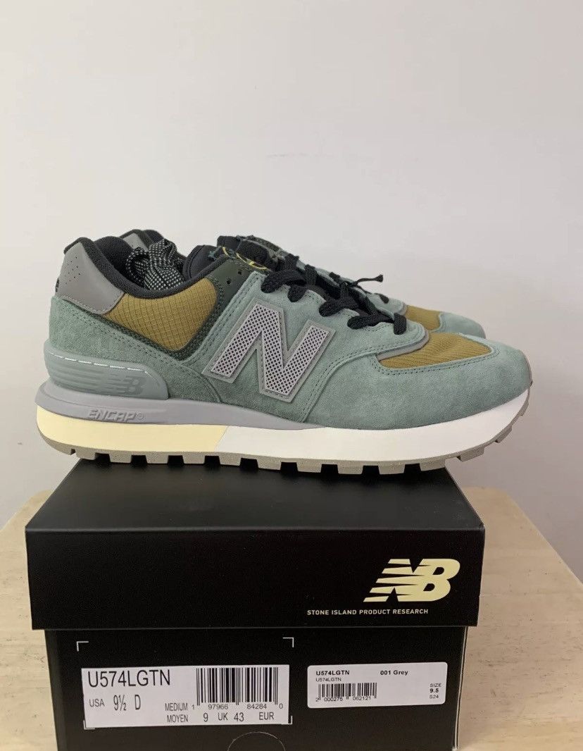 New Balance × Stone Island New Balance 574 x Stone Island Legacy Light Green Size 9.5 Size US 9.5 / EU 42-43 - 1 Thumbnail