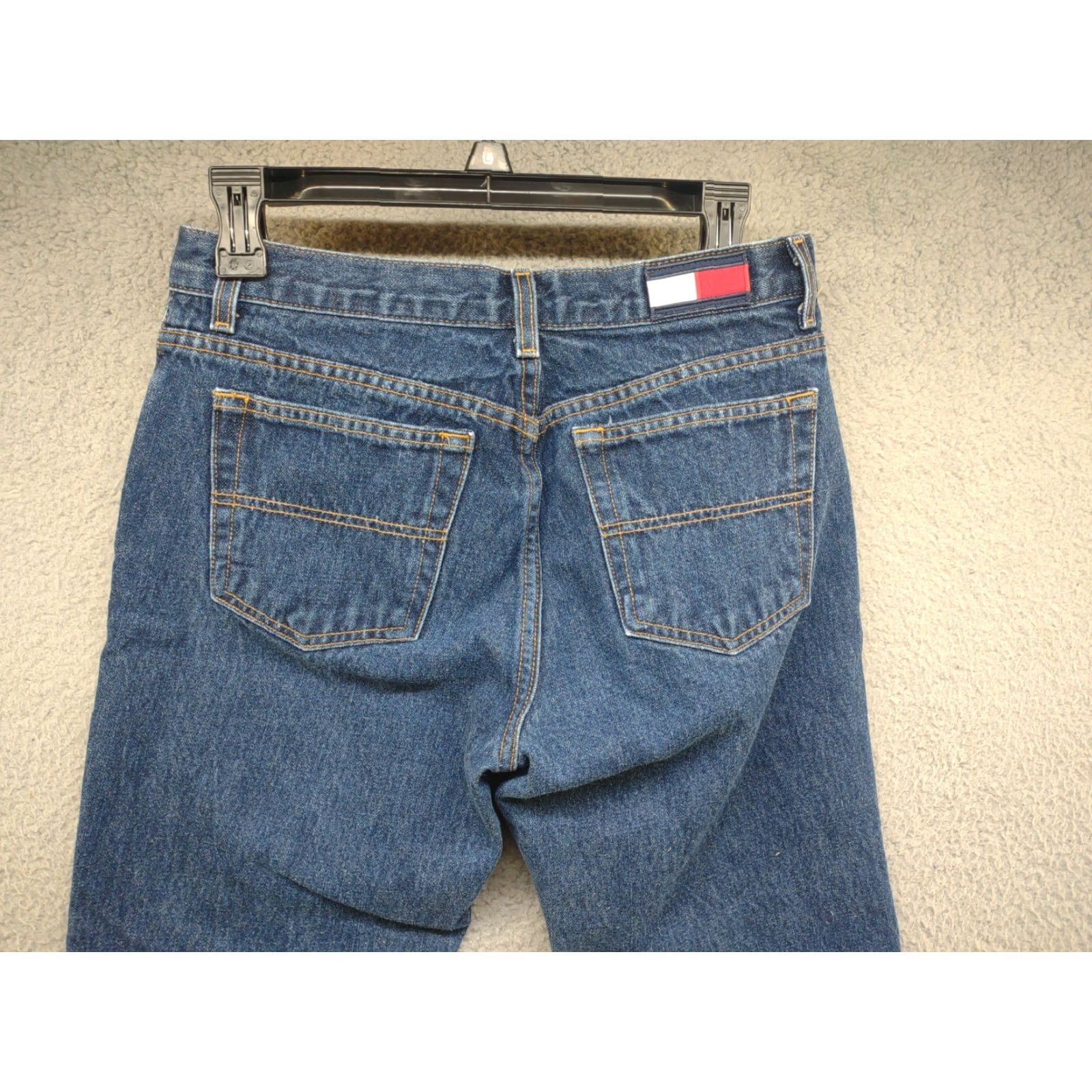 Vintage VINTAGE Tommy Jeans Size 7/32 Straight Leg Mid Rise 100% Cotton Pants Blue Womens Jeans 90s Street Size 28" / US 6 / IT 42 - 5 Thumbnail