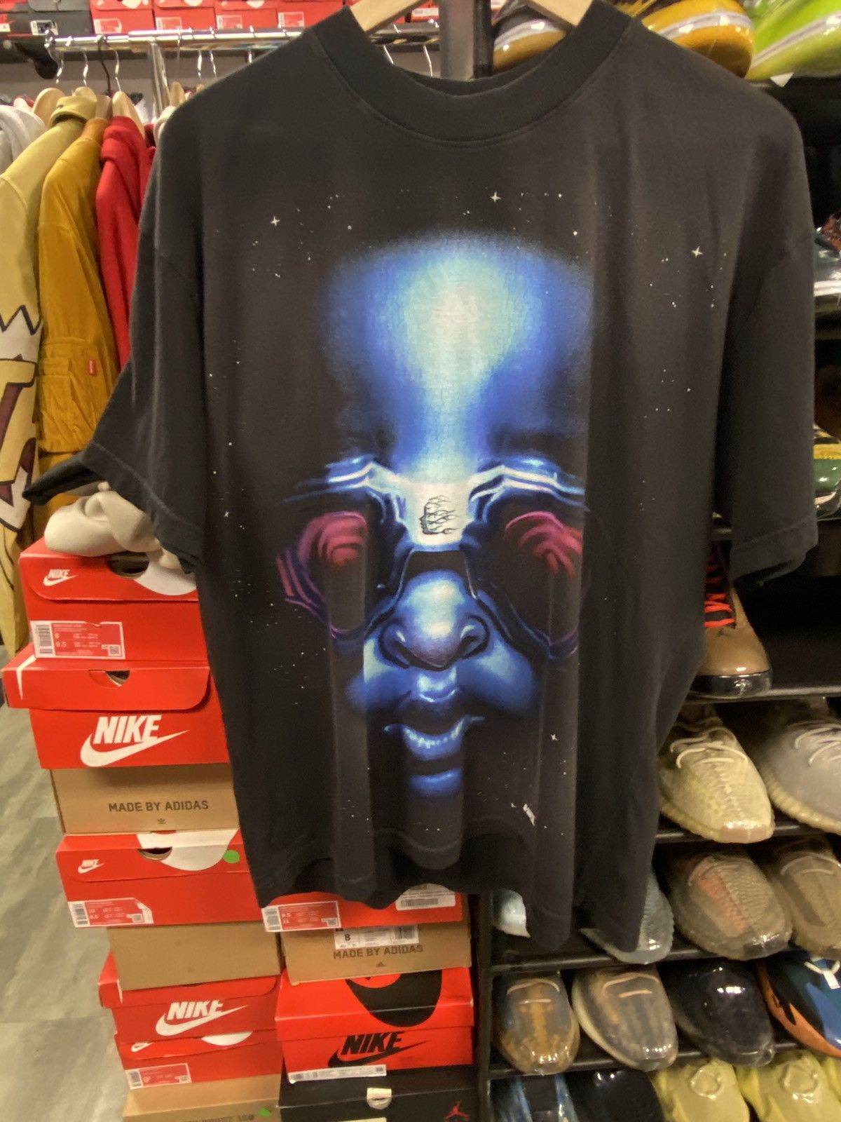 image of Hellstar Hell Star Goggles Black T Shirt New Large, Men's
