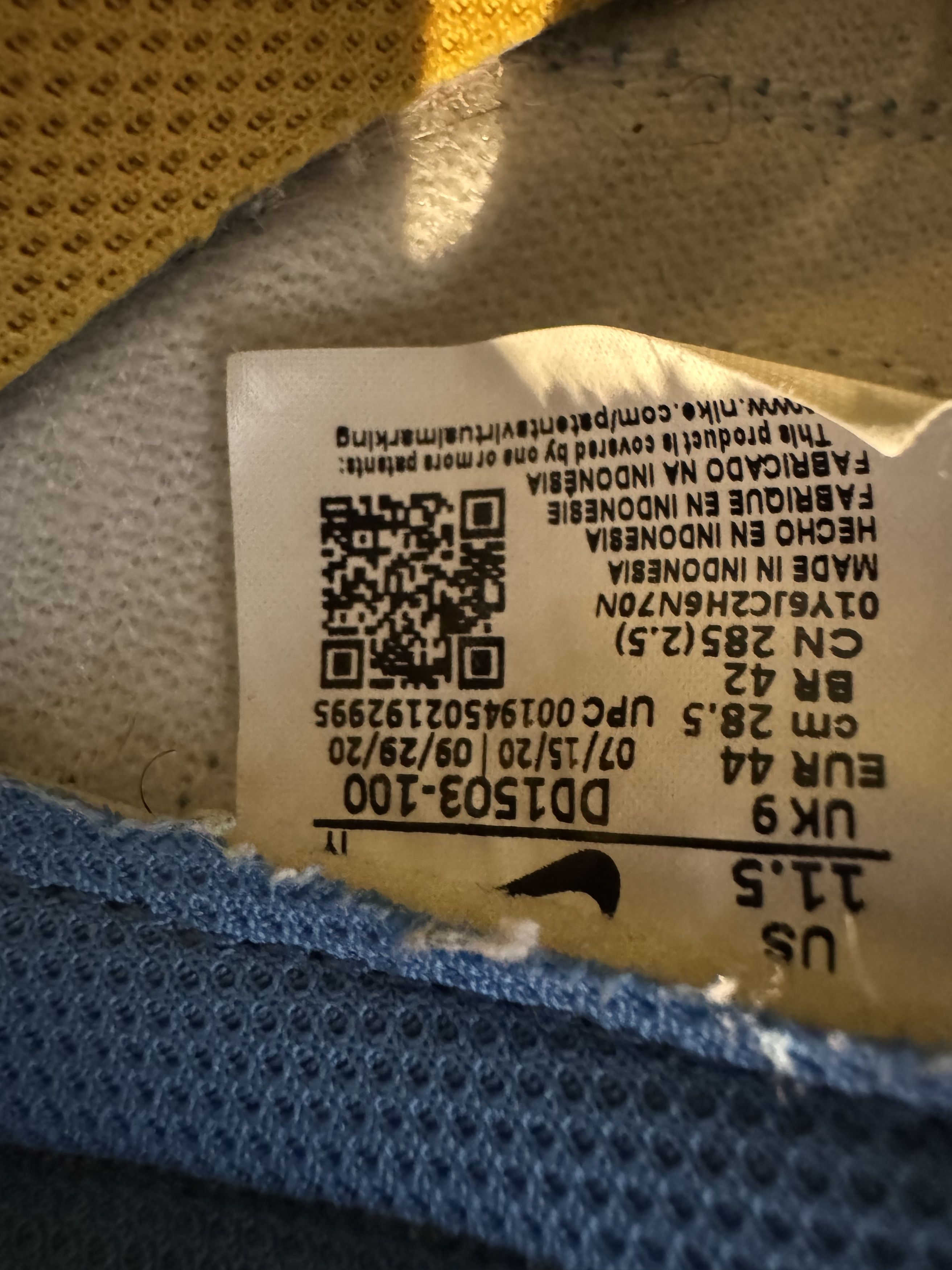 Nike Nike Dunk Low UNC Size US 11.5 / IT 41.5 - 6 Thumbnail