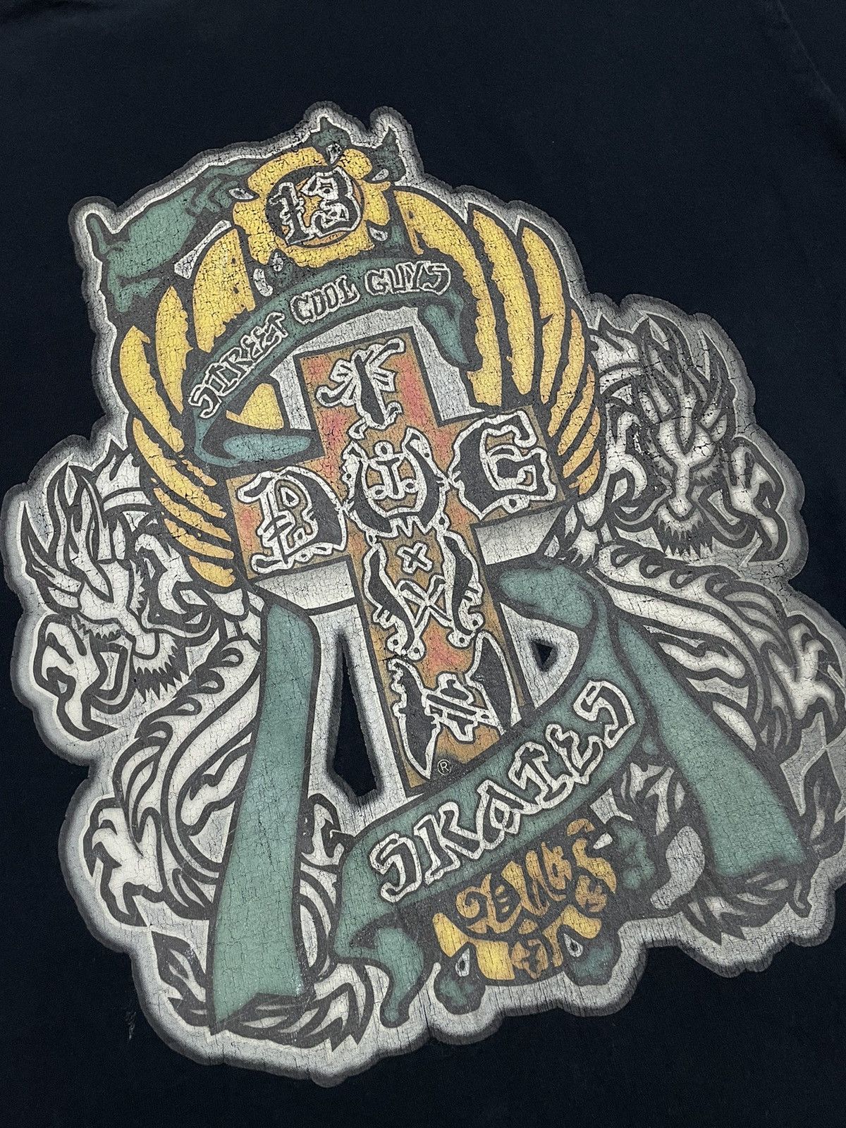 Dogtown Vtg Dogtown Embroidery Cross Street Cool Gang Shit Skates Size US XL / EU 56 / 4 - 4 Thumbnail
