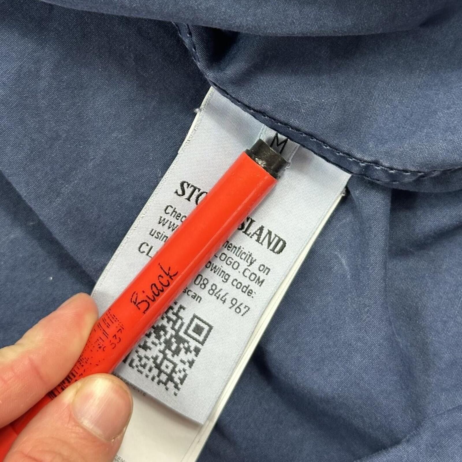 Stone Island Stone Island Washed Blue Zip Up Overshirt Medium Size US M / EU 48-50 / 2 - 5 Thumbnail