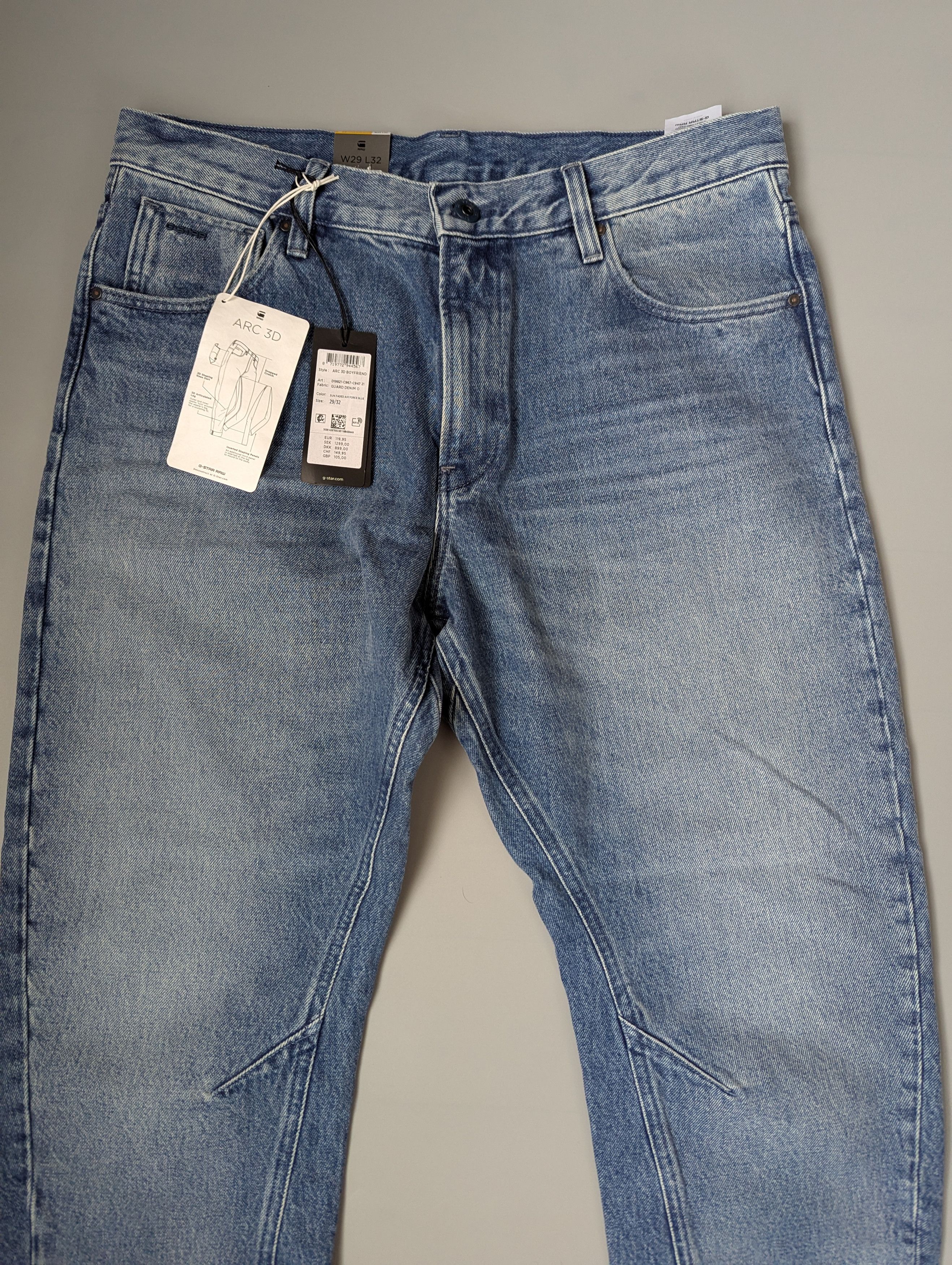 G-Star G-STAR ARC 3D Low Boyfriend Jeans Women's Ankle Length Faded Size 29" - 2 Thumbnail
