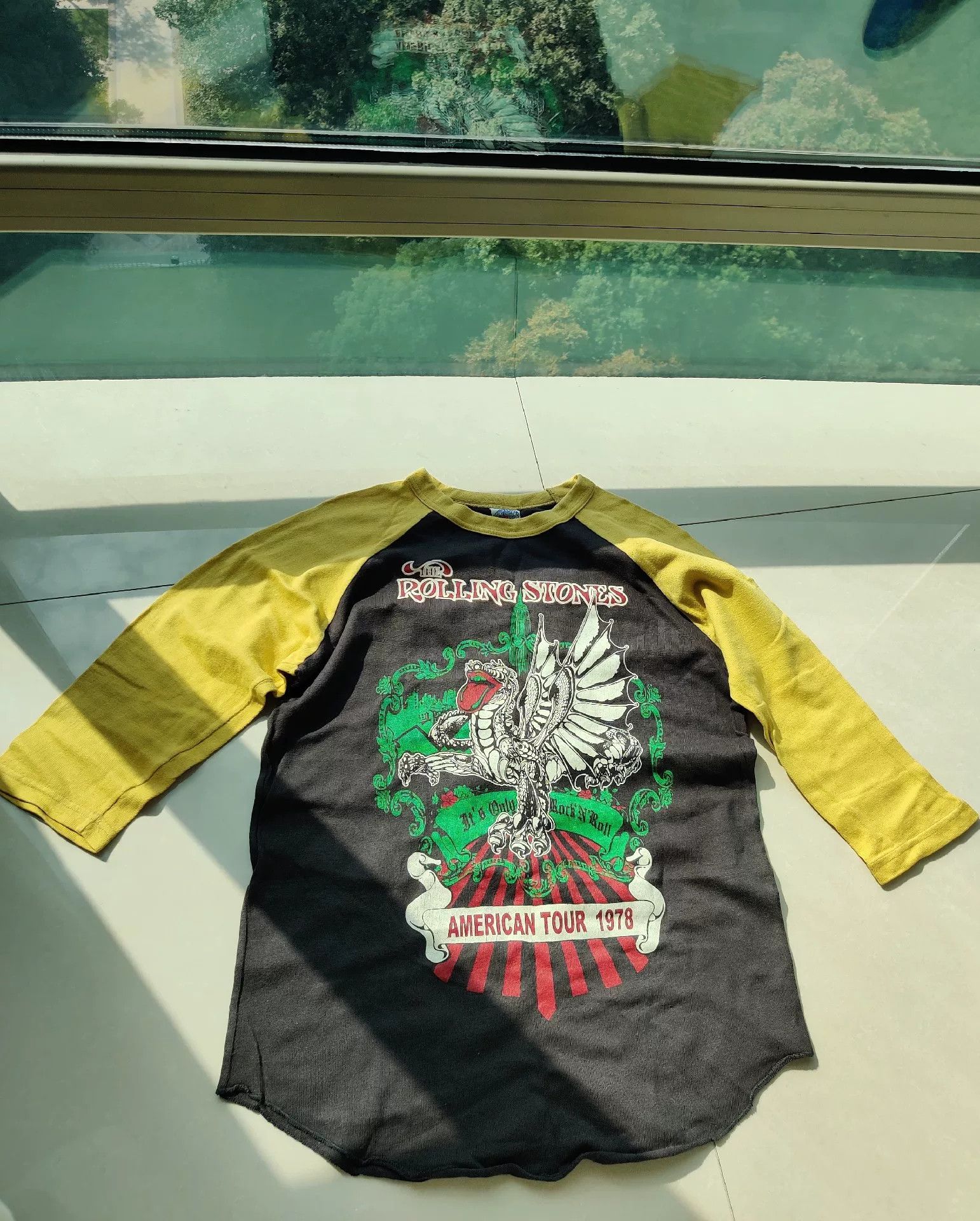 Freewheelers bootleggers skull graphic tee with yellow sleeves Size US S / EU 44-46 / 1 - 1 Thumbnail