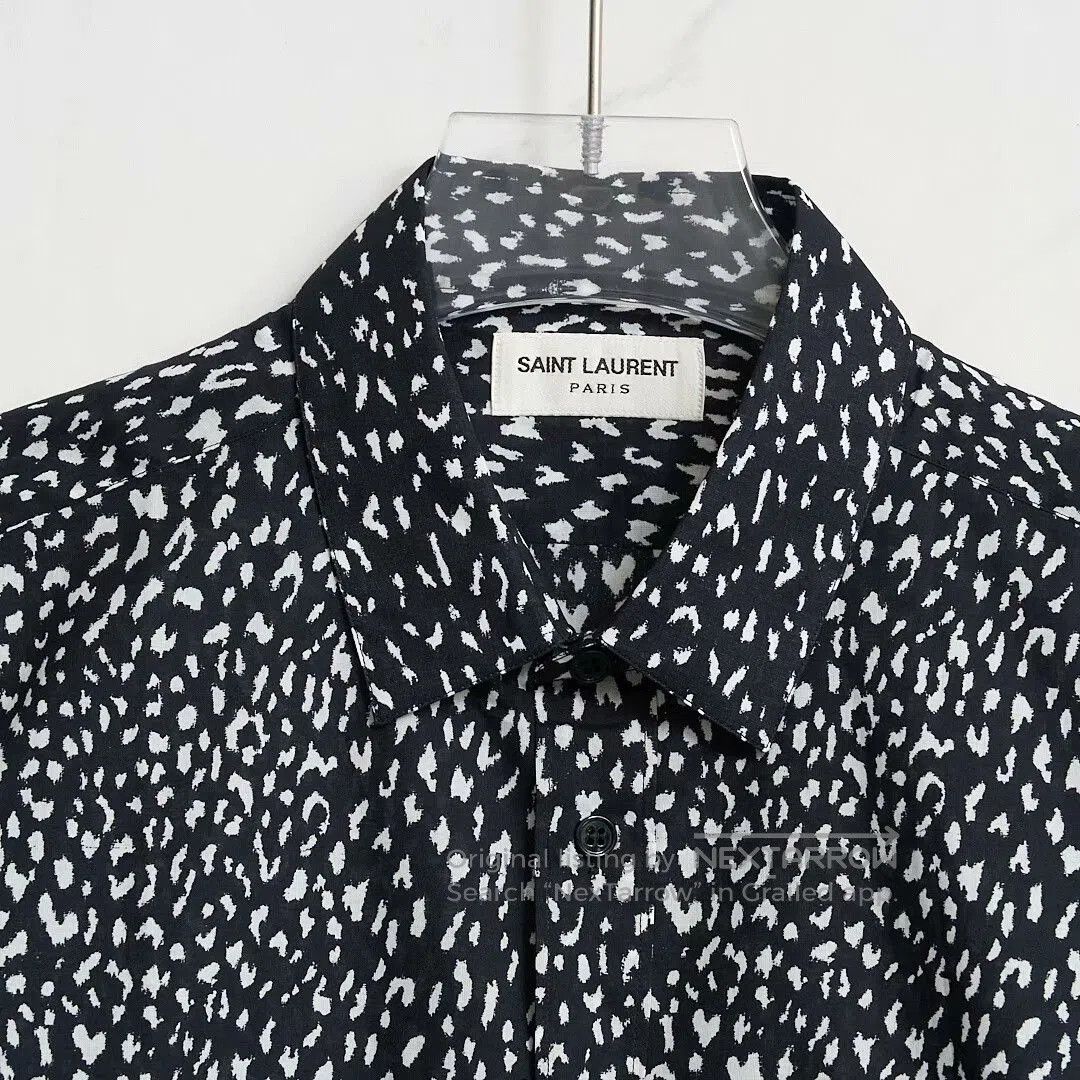 Saint Laurent Paris Saint Laurent Men's Polka Dot Long-Sleeve Shirt. Size US XS / EU 42 / 0 - 2 Thumbnail