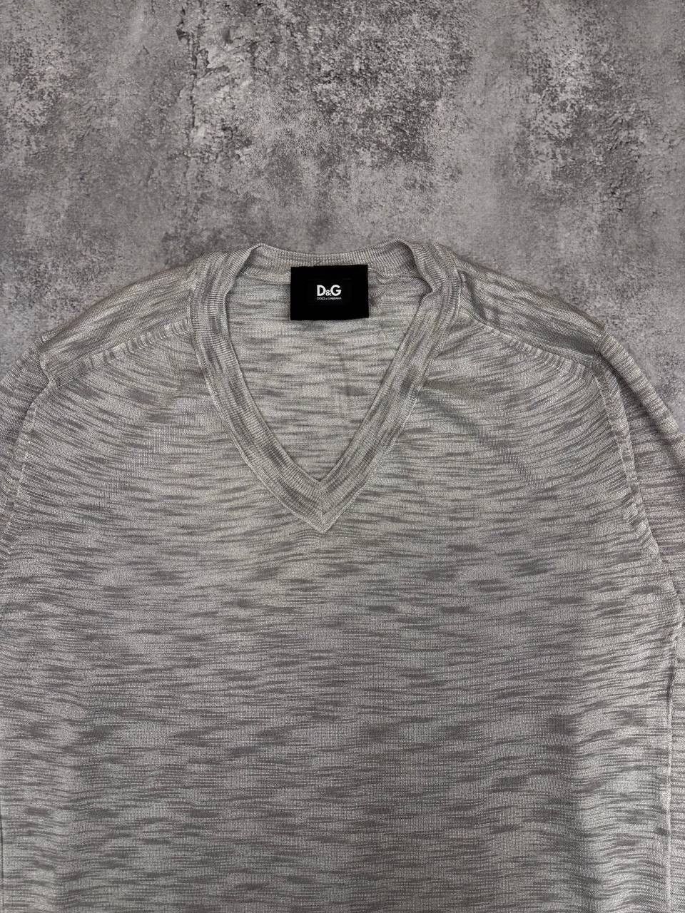 Dolce & Gabbana Dolce & Gabbana Men's Grey V- Neck Sweater Size L Size US L / EU 52-54 / 3 - 2 Thumbnail