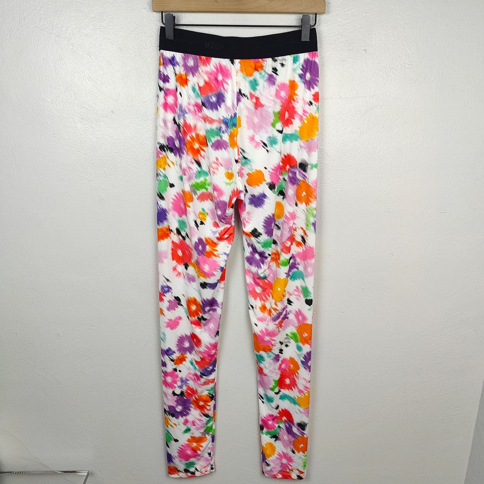 MSGM MSGM White Flower Leggings Womens 46 US 32 Made in Italy Size 31" - 5 Thumbnail