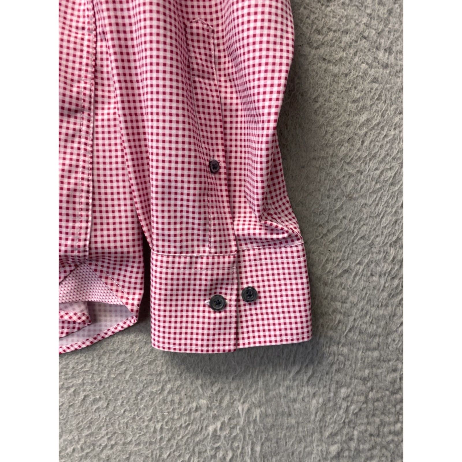 Pinko ConStruct Button-Up Shirt Mens XL Pink Slim Fit 4 Way Stretch Geometric Pattern Size US XL / EU 56 / 4 - 2 Thumbnail