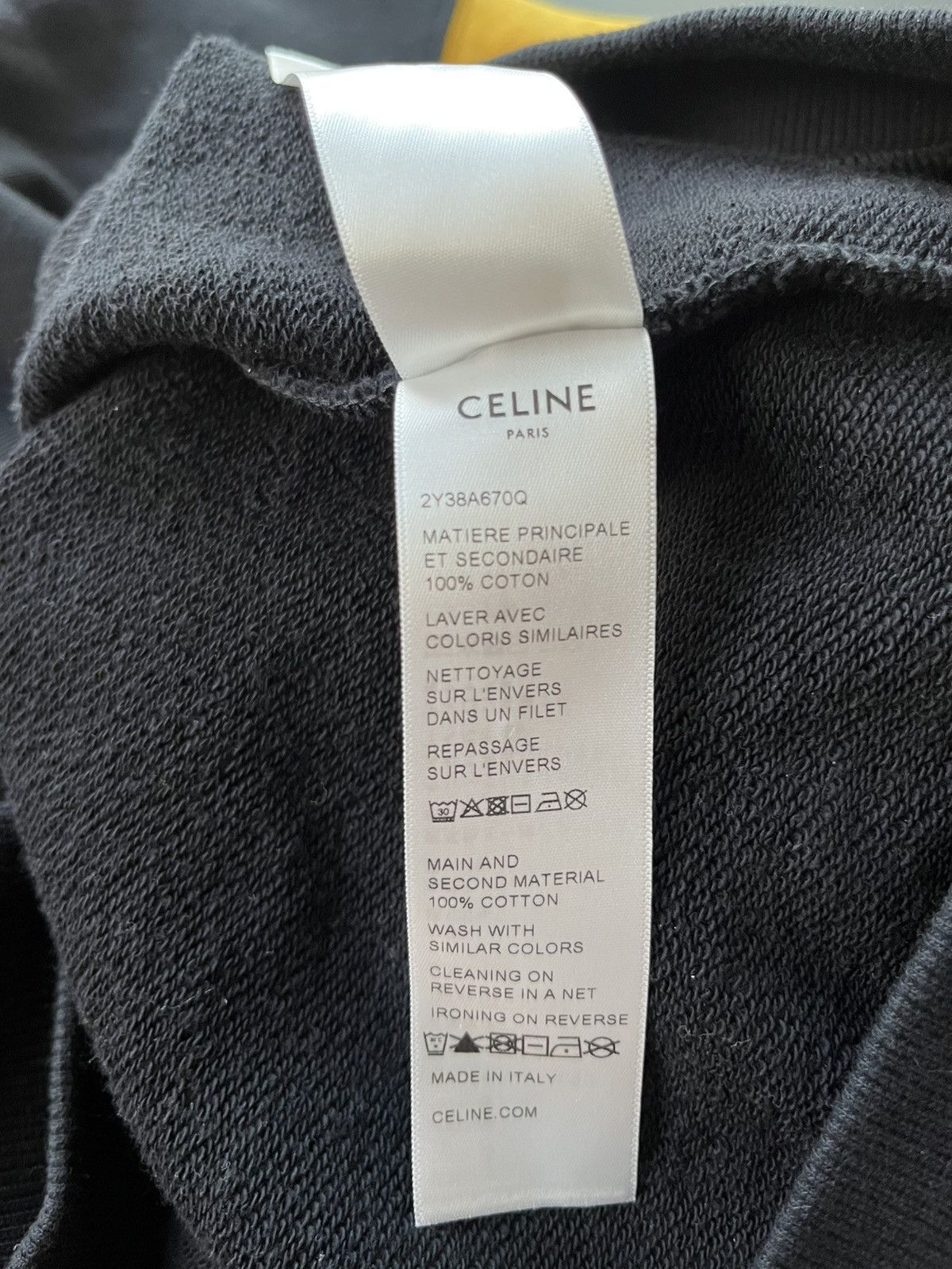 Celine × Hedi Slimane Super Runway Celine By Hedi Logo Sweatshirt Brand New Size US XL / EU 56 / 4 - 8 Thumbnail