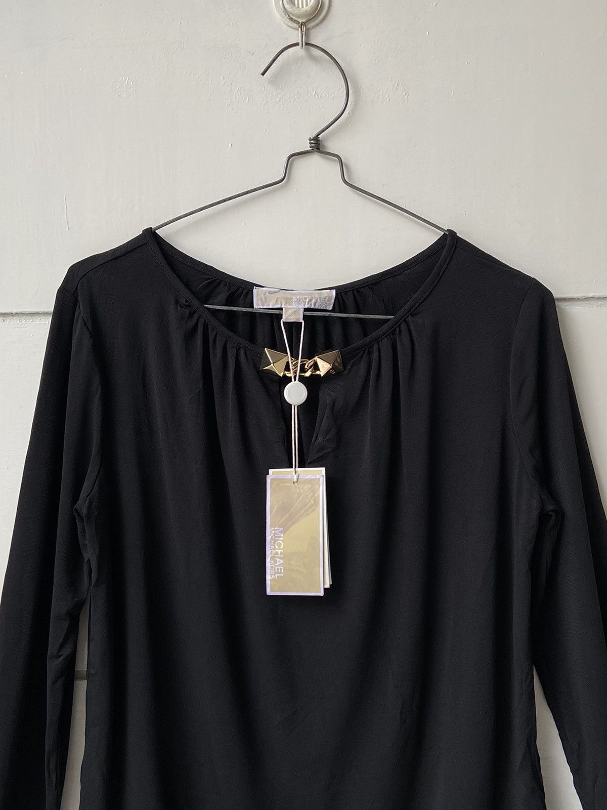 Michael Kors MICHAEL KORS Black Long Sleeve T-shirt Size US XS / EU 42 / 0 - 3 Thumbnail