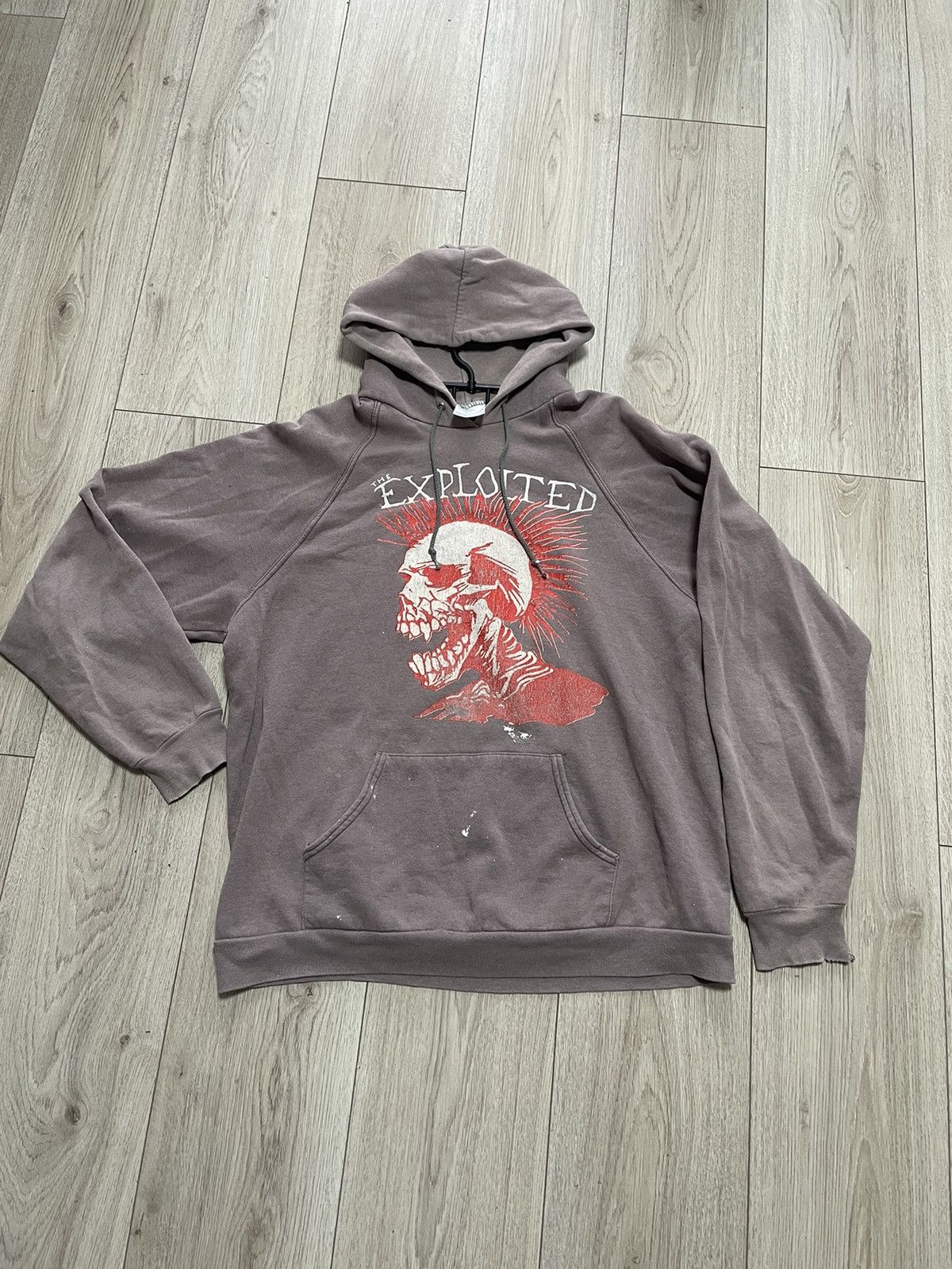 Band Tees Very Rare 1995 The Exploited Total Chaos 95s Hoodie Vintage Size US XL / EU 56 / 4 - 3 Thumbnail