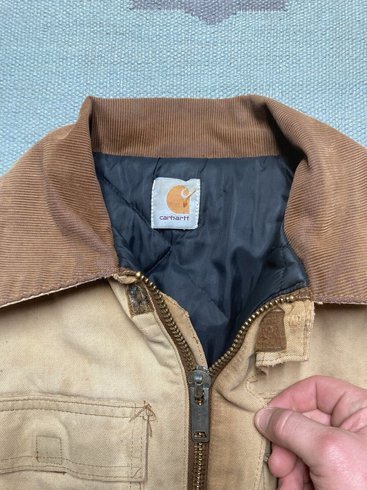 Carhartt × Vintage carhartt work jacket c03 brn distressed thrashed canvas L Size US L / EU 52-54 / 3 - 5 Thumbnail