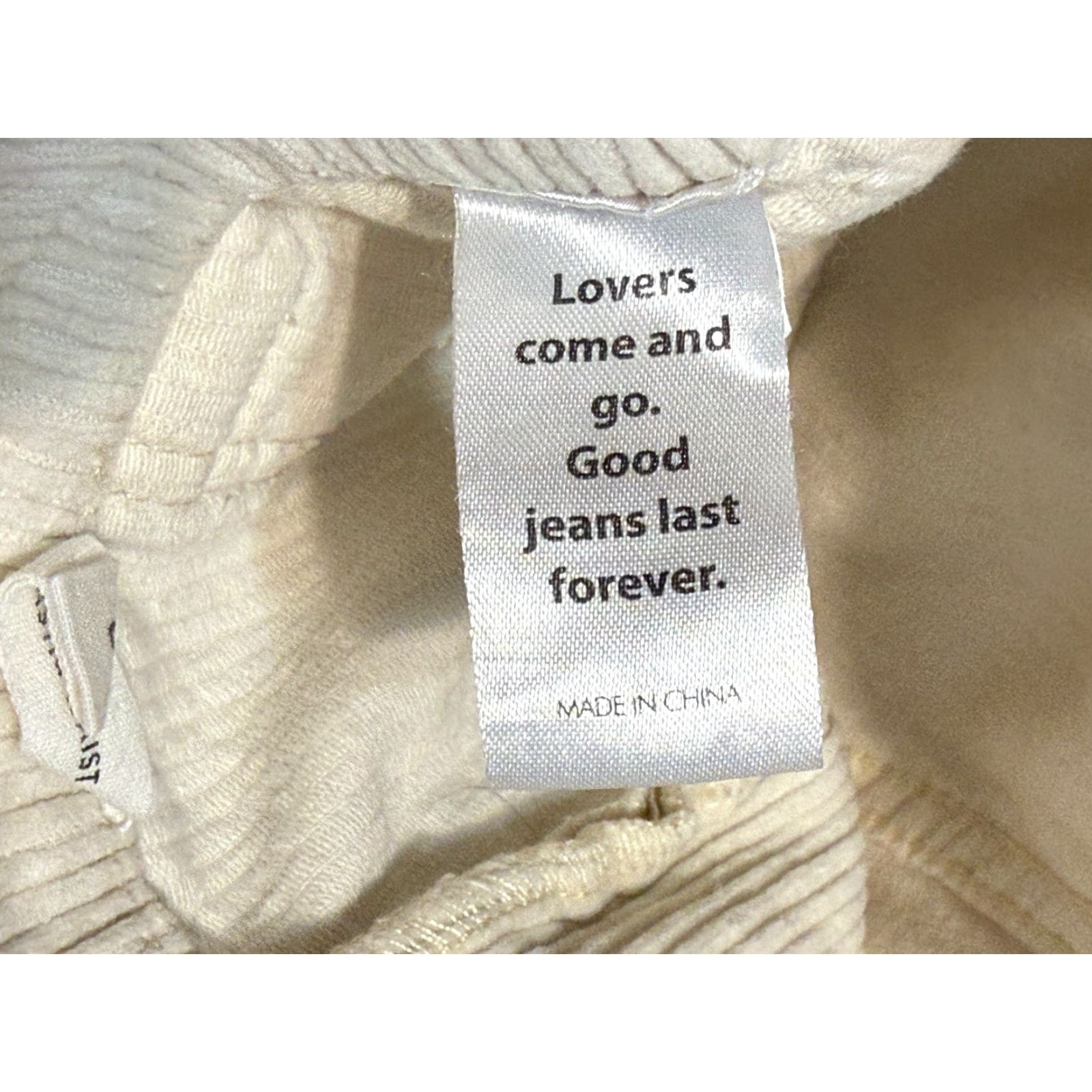Pacsun Pacsun Pants Women's Size Small White Corduroy Straight Cargo Pants Regular Cotton Pockets Pattern Solid Size 28" / US 6 / IT 42 - 6 Thumbnail