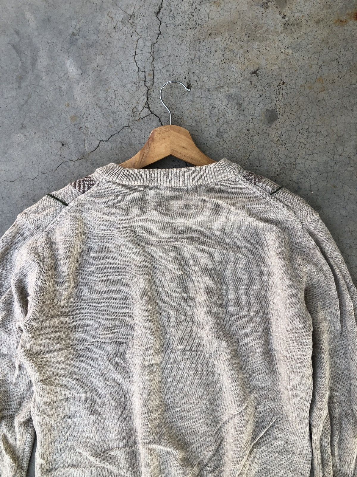 Aran Isles Knitwear 🔴Japanese Ex-Club Knitsweater Jumper/Memeri Free style Size US L / EU 52-54 / 3 - 11 Thumbnail