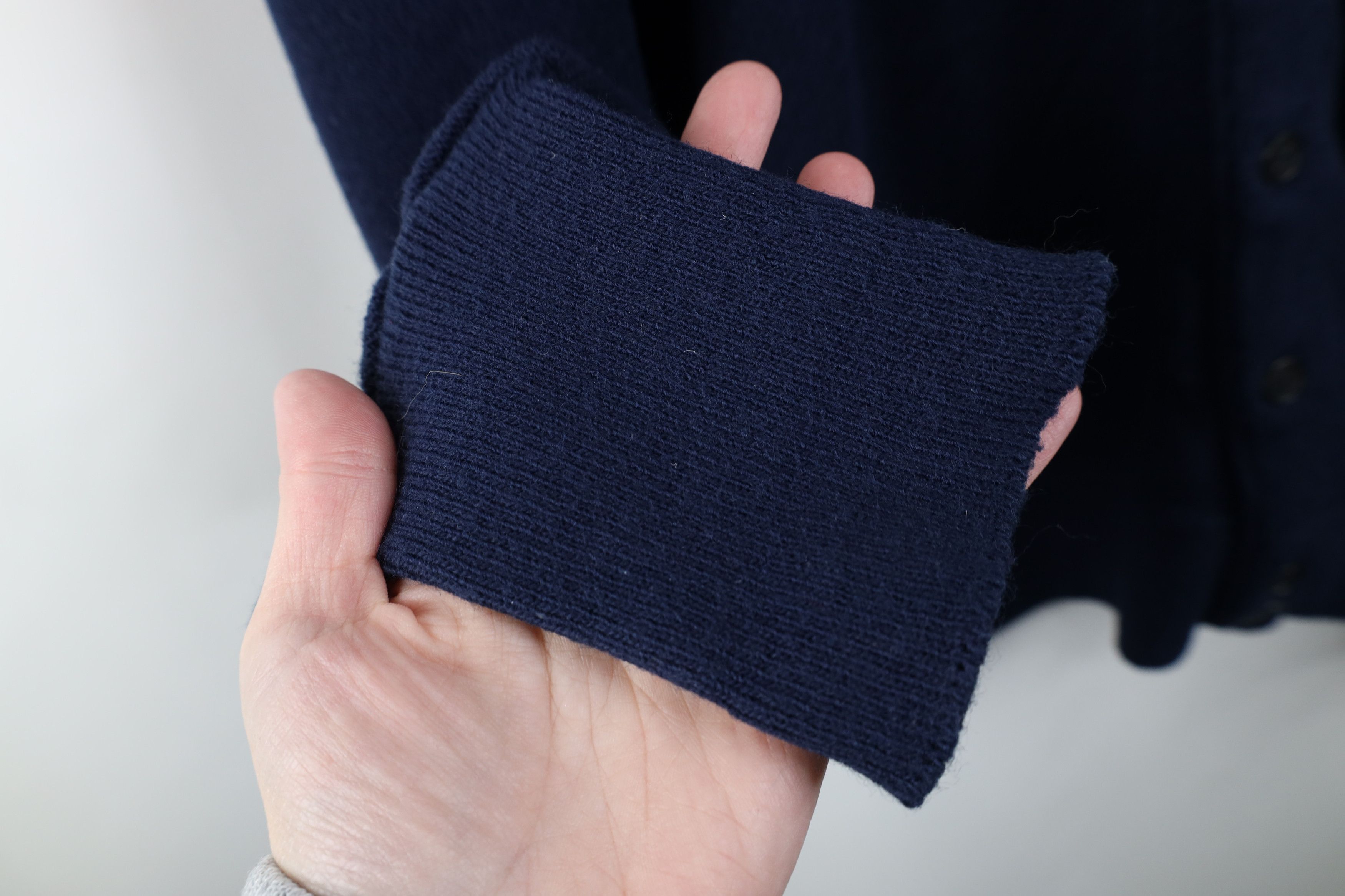 Vintage Vintage 70s Streetwear Cobain Cardigan Sweater Navy Blue Size US XXL / EU 58 / 5 - 6 Thumbnail