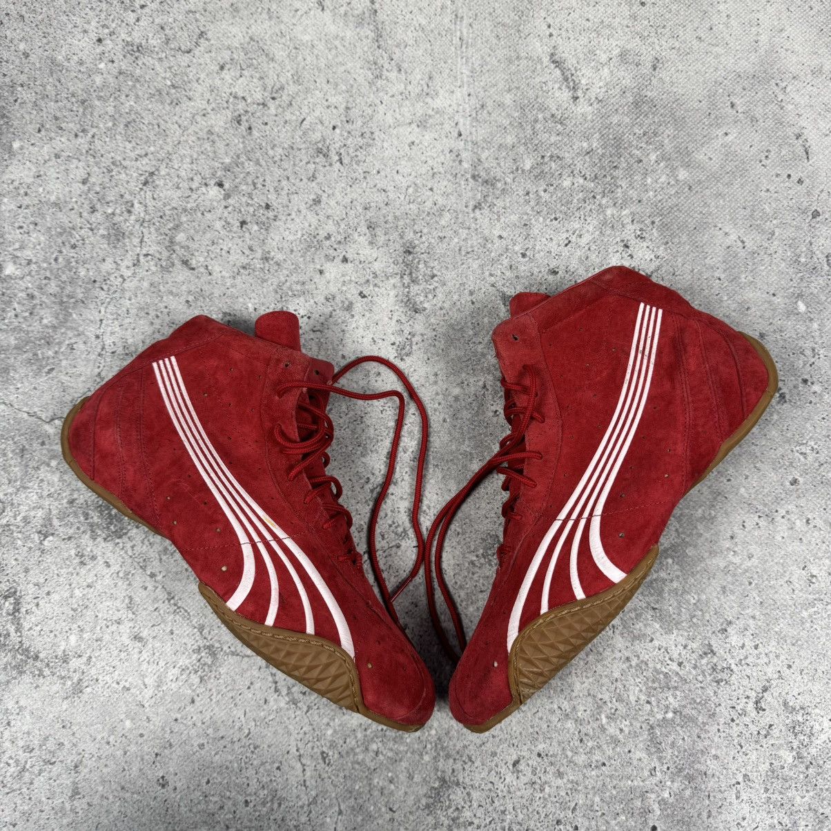Vintage Puma Y2K Speedcat Suede High Boxing Sneakers