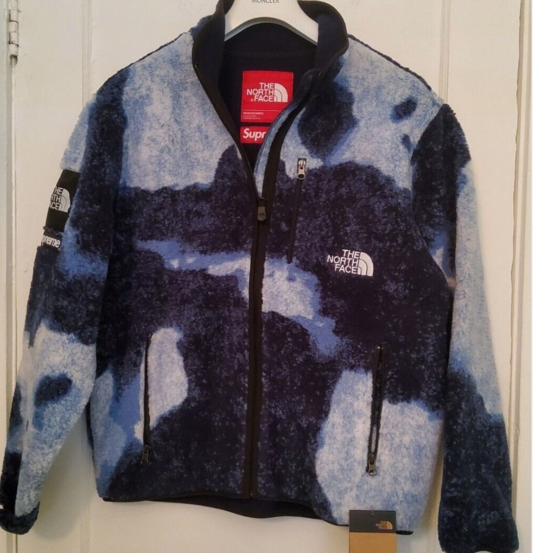 Supreme × The North Face Supreme x The North Face Denim Print Fleece Jacket Indigo Size US M / EU 48-50 / 2 - 7 Thumbnail