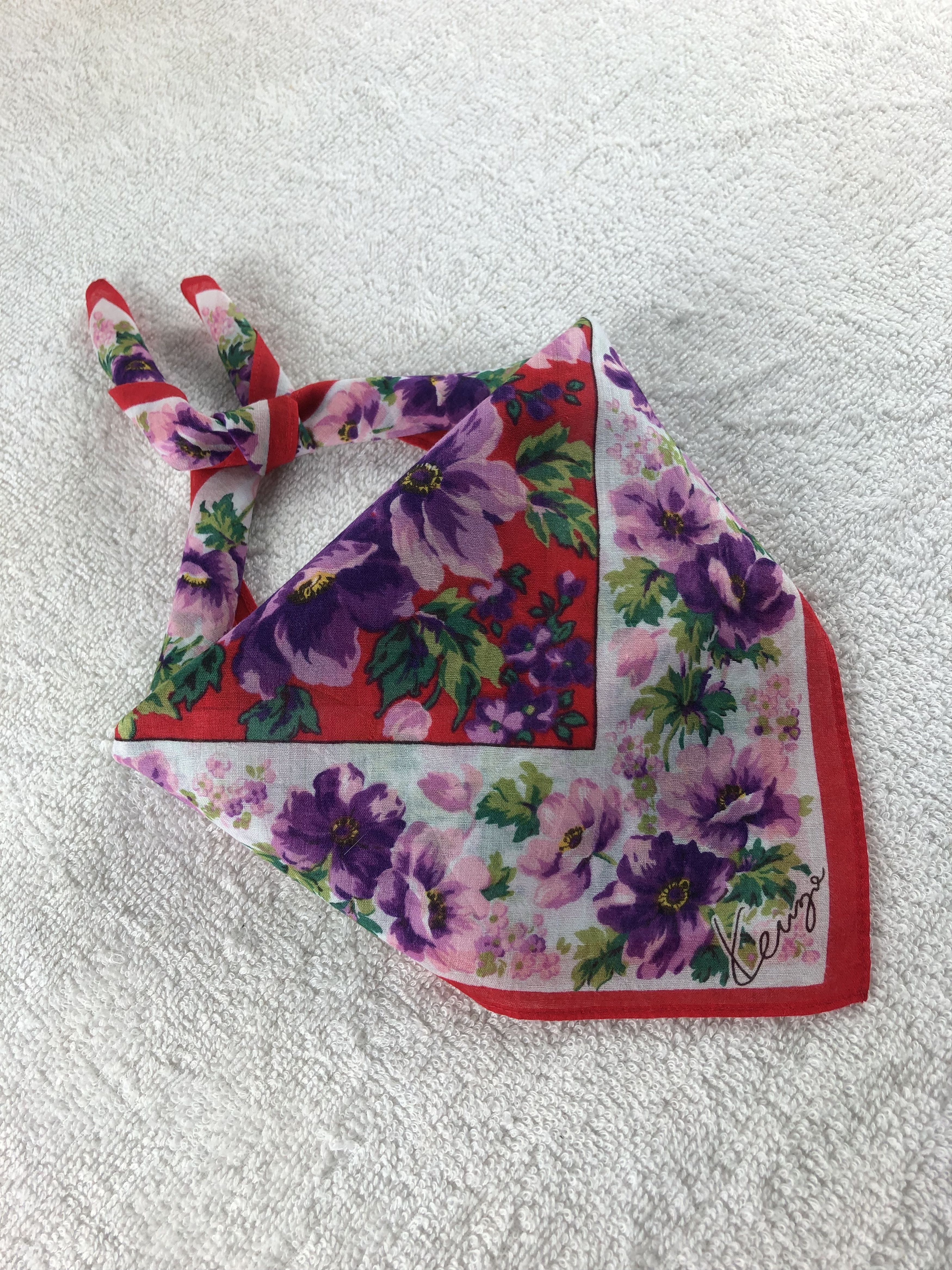 Kenzo × Vintage Kenzo Handkerchief / Bandana / Neckerchief Size ONE SIZE - 2 Thumbnail