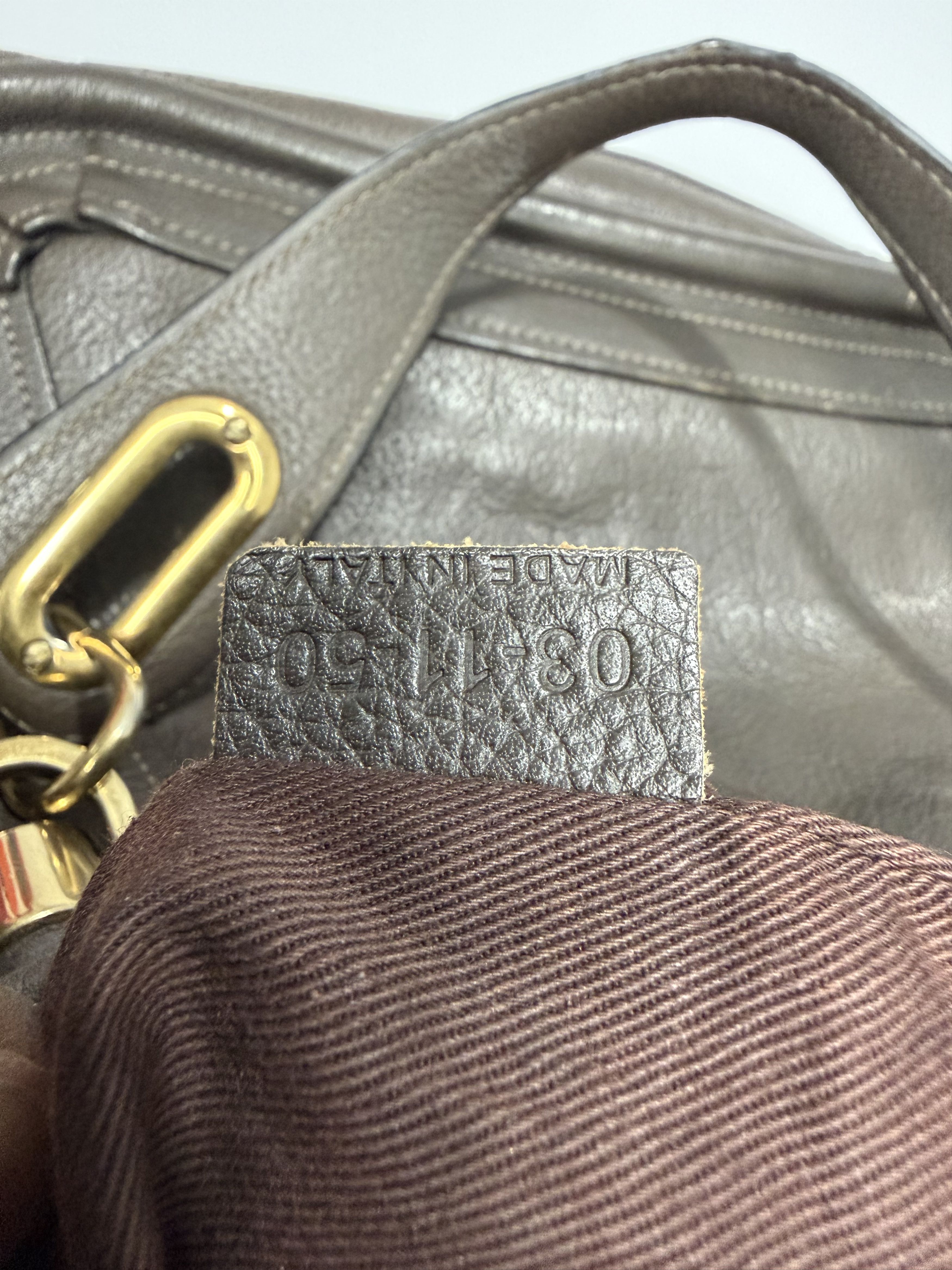 Chloe Chloe Grey Leather Medium Paraty Shoulder Bag Size ONE SIZE - 9 Thumbnail