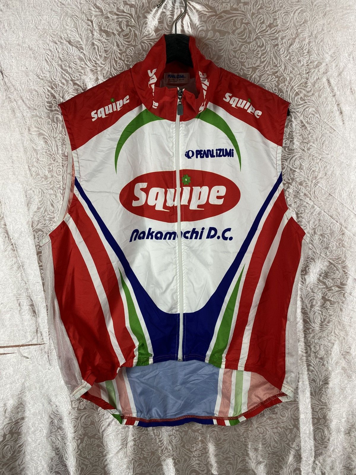 PEARL iZUMi Vintage Pearl Izumi Cycling Wind Vest Squipe Nakamachi D.C Size US L / EU 52-54 / 3 - 3 Thumbnail