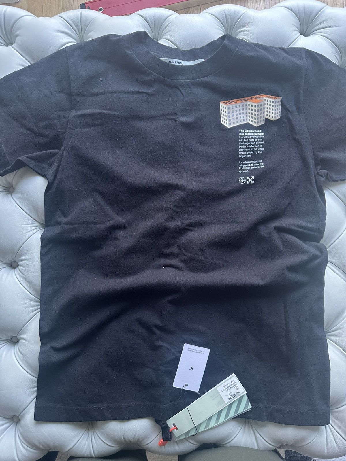 Off-White Off-White “Rationalism” Golden Ratio Graphic T-Shirt Size US L / EU 52-54 / 3 - 2 Thumbnail
