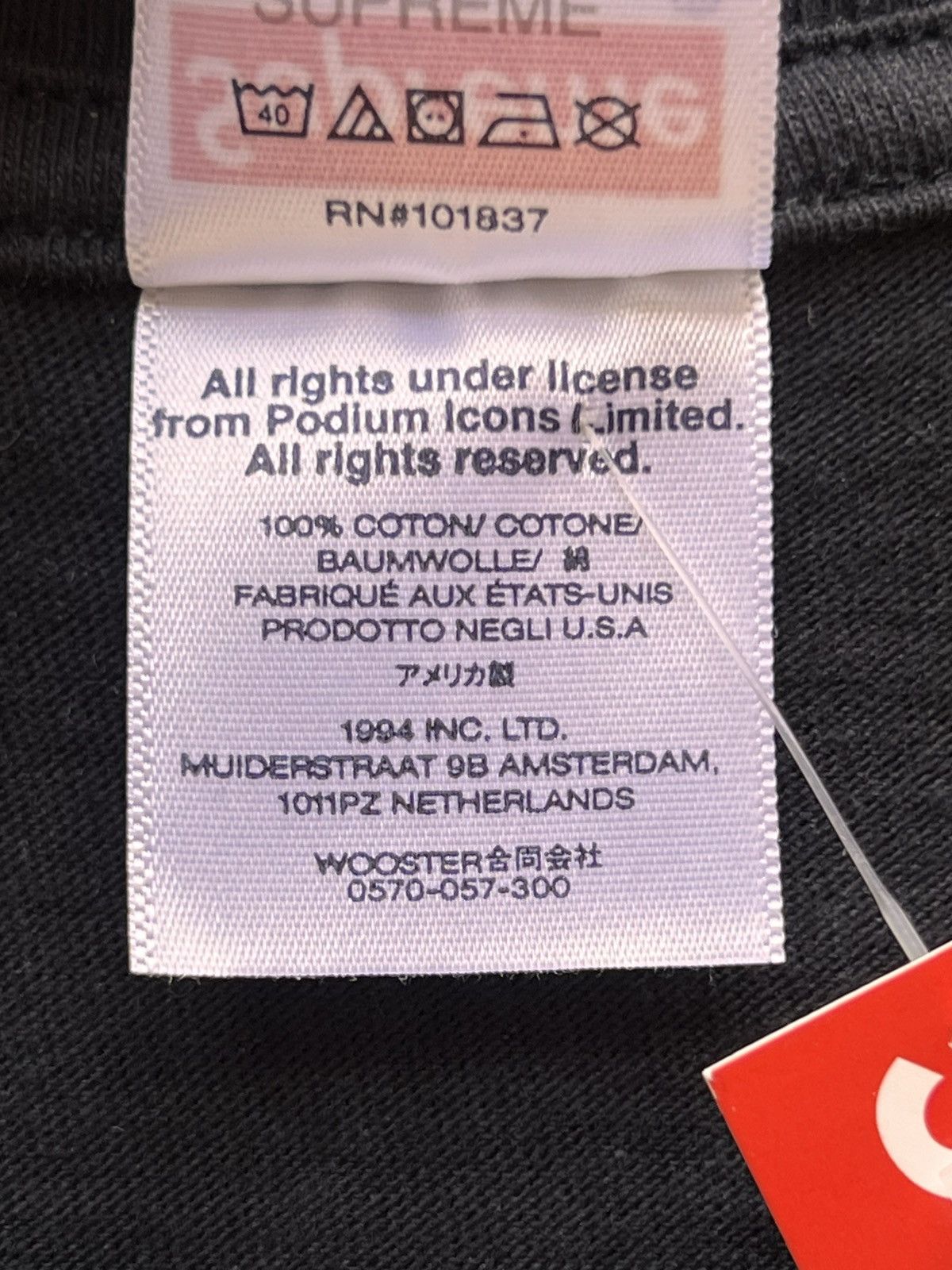 Supreme L Supreme Maradona Tee black T-shirt football diego no drugs Size US L / EU 52-54 / 3 - 25 Thumbnail