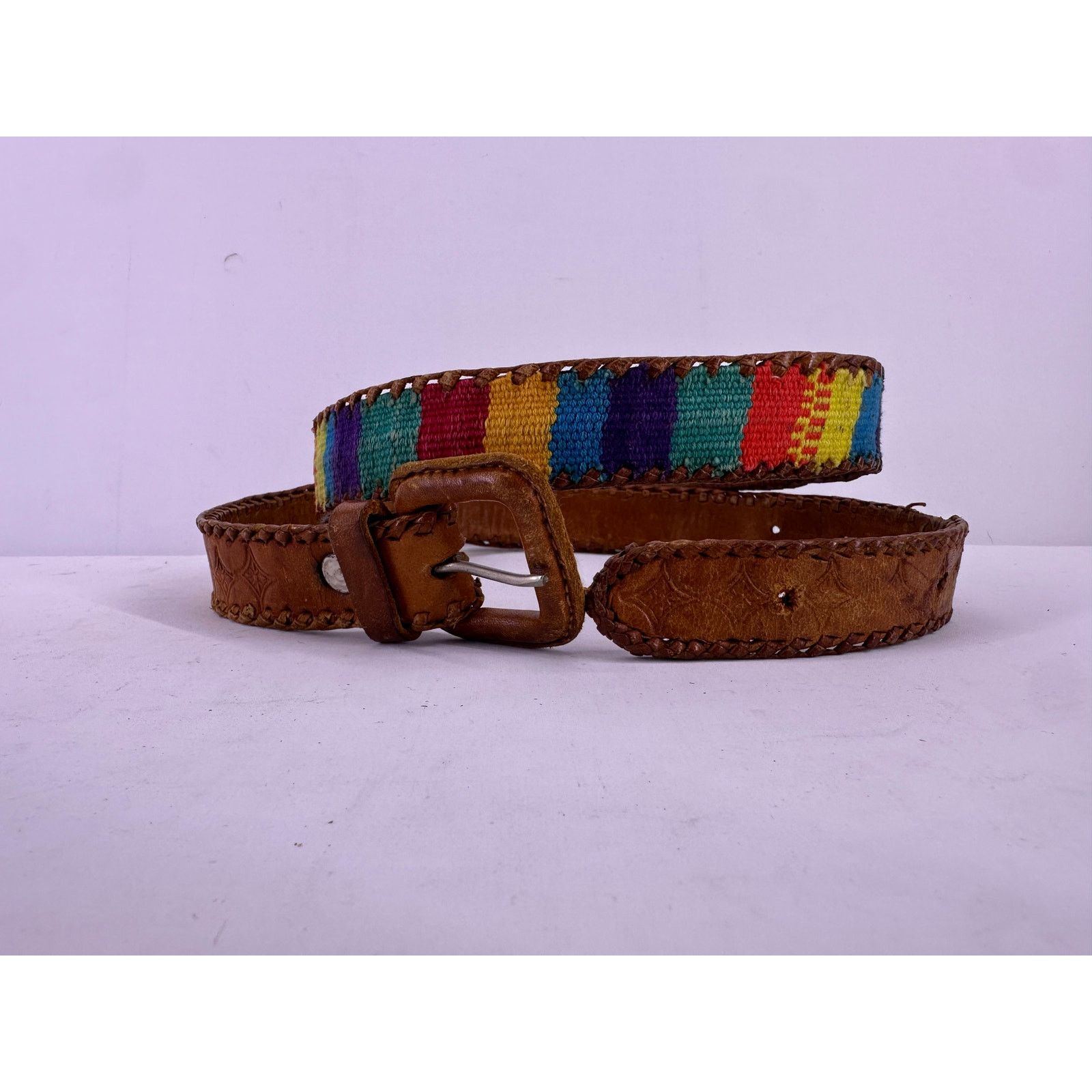 & Other Stories Multi Color Leather Belt Size 34 women’s Size ONE SIZE - 1 Thumbnail