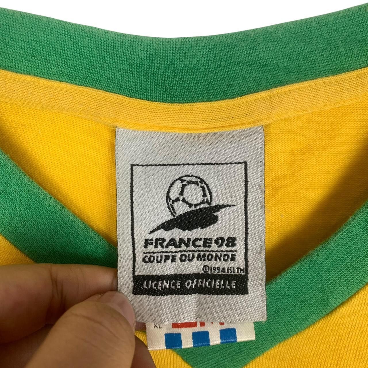 Vintage Vintage 1998 ADIDAS BRAZIL TEAM World Cup France Tee Shirt Size US XL / EU 56 / 4 - 3 Thumbnail