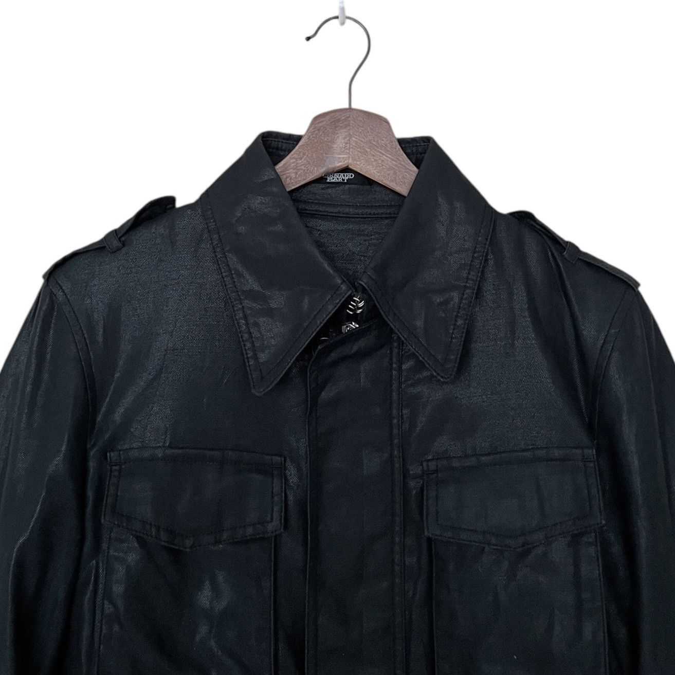 14th Addiction × Le Grande Bleu (L.G.B.) × Tornado Mart Vintage Japanese Brand Tornado Mart Waxed Jacket 2000s Size L / US 10 / IT 46 - 3 Thumbnail