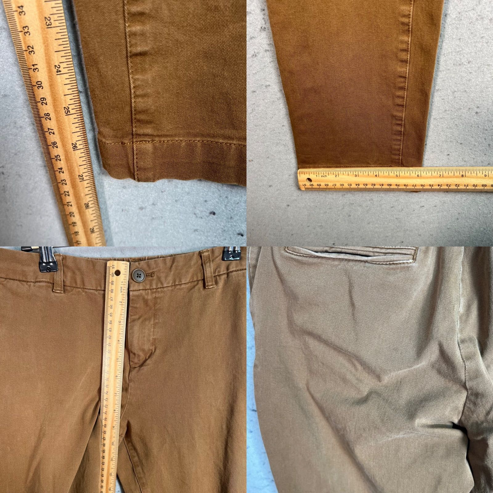 Muji MUJI Pants Womens Medium Brown Slim Fit Cotton Blend Chino Size 32" / US 10 / IT 46 - 8 Thumbnail