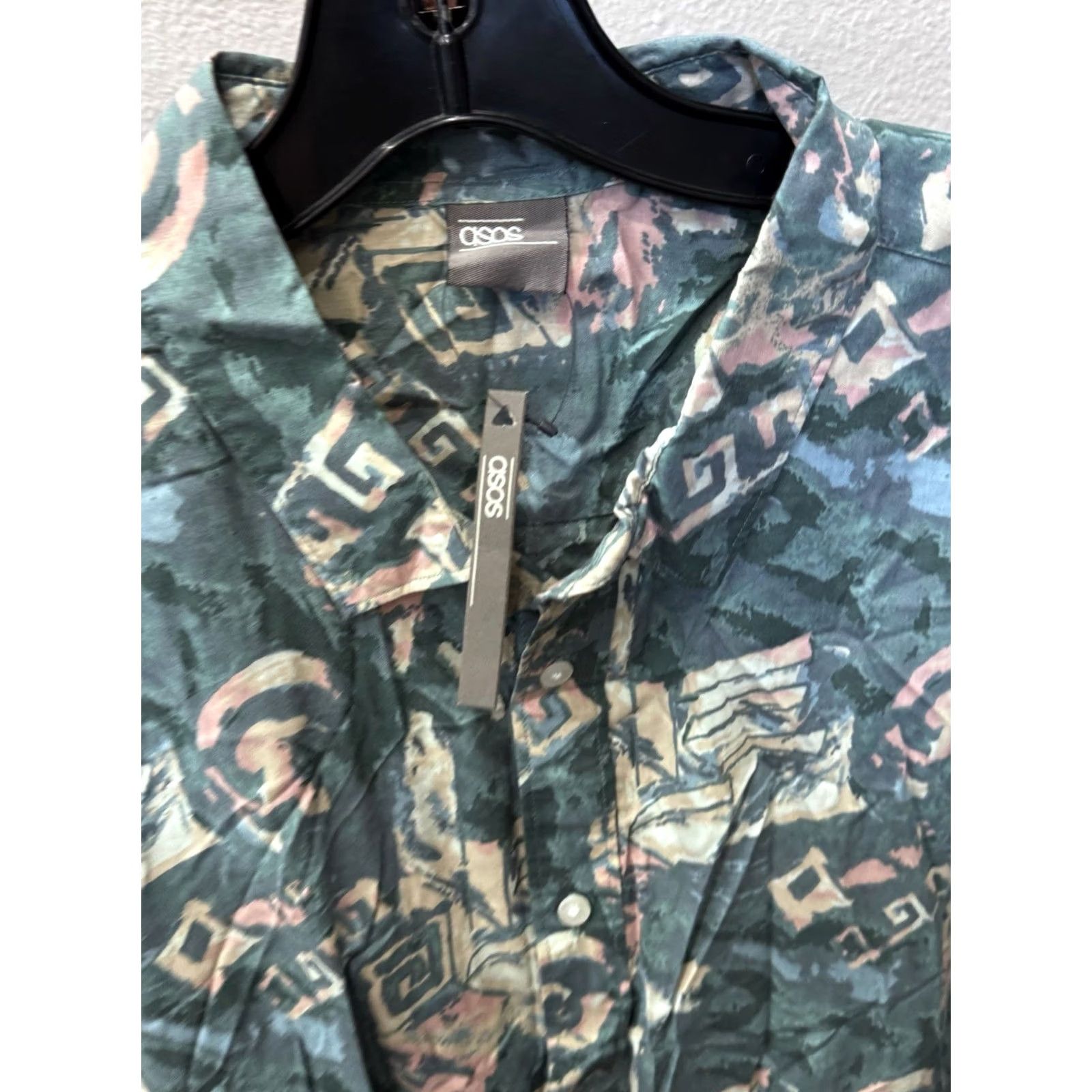 Asos Asos Floral Short Sleeve Button Up Shirt 2XL Tall 2XLT Multicolor Men NWT Size US XXL / EU 58 / 5 - 3 Thumbnail