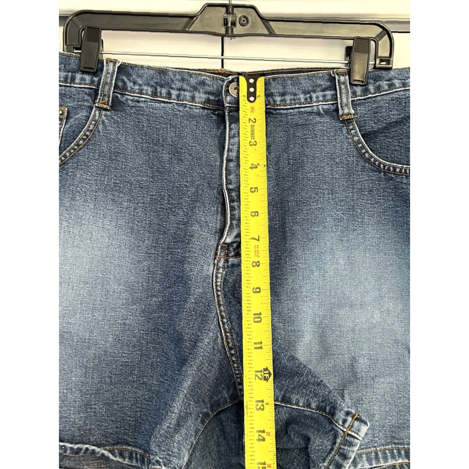 Vintage Zana Di Shorts Womens Denim High Rise 5 Pocket Vintage Style Bermuda sz 20 Blue Size 42" / US 20 - 4 Thumbnail