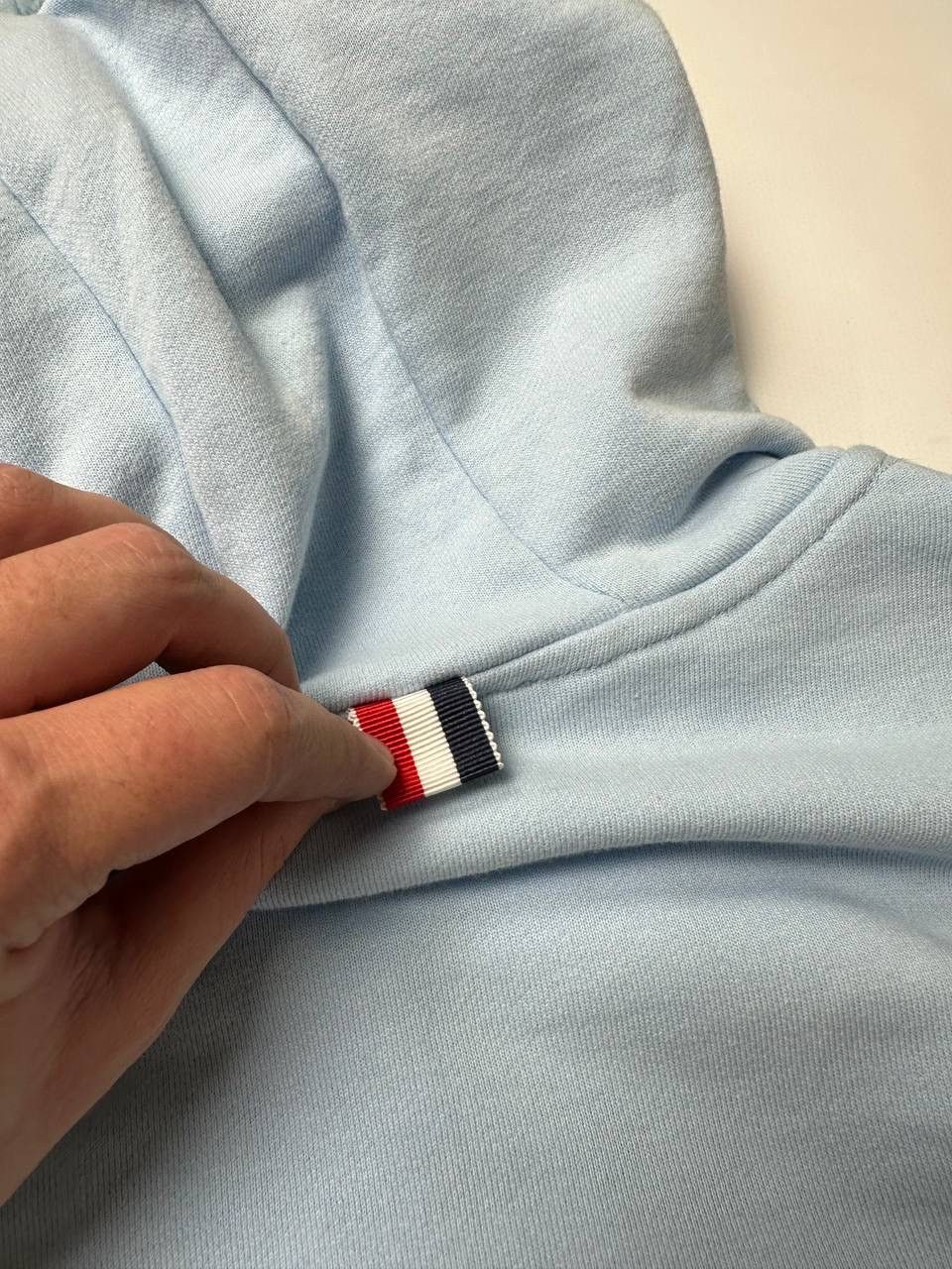 Thom Browne THOM BROWNE New York Light Blue Zip Up Hoodie Size US S / EU 44-46 / 1 - 5 Thumbnail