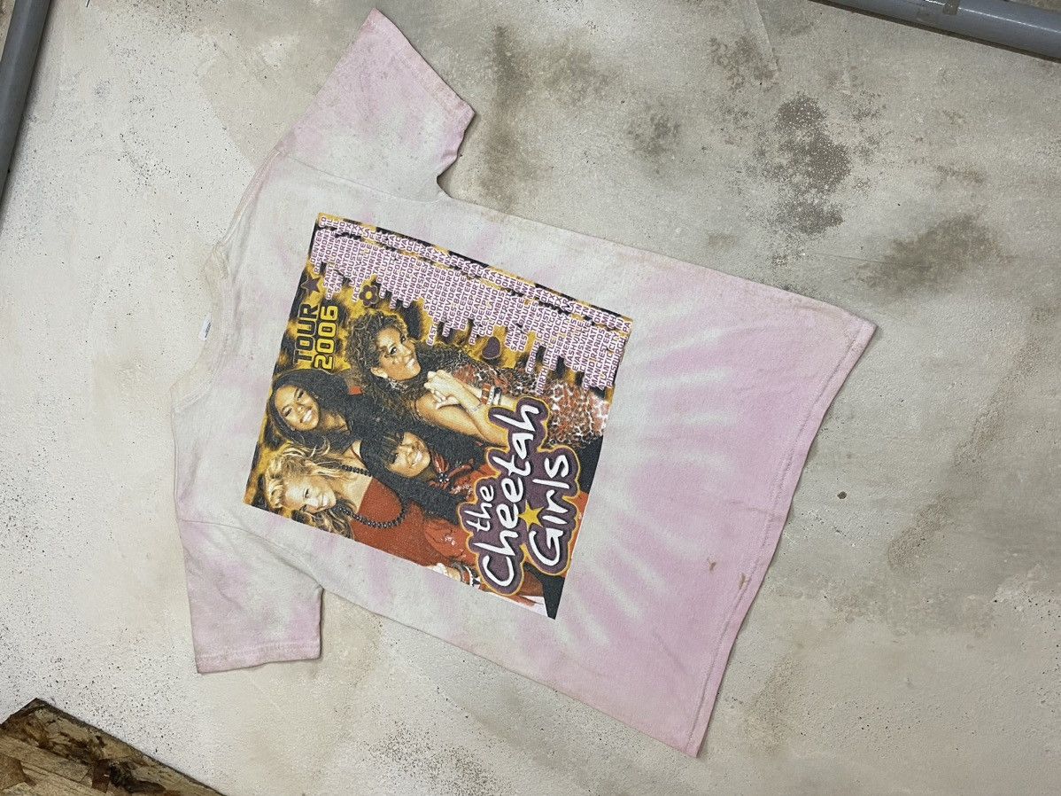 Band Tees The Cheetah Girl Band Y2k Tour Tee Art Tie Dye Dirty Thrash Size US S / EU 44-46 / 1 - 8 Thumbnail