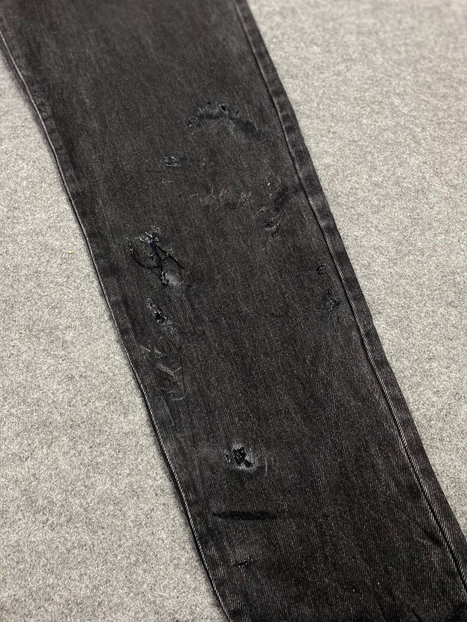 Edwin vintage edwin black distressed denim Size US 31 - 7 Thumbnail