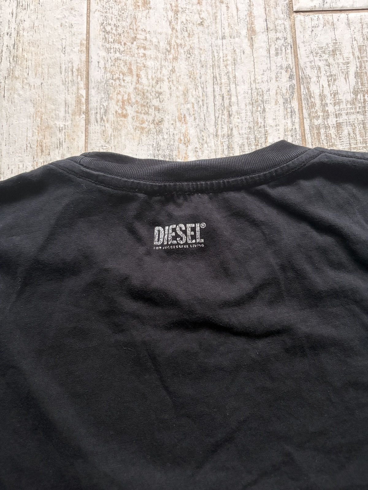 Diesel DIESEL Men's Graphic Print T-Shirt Size L Black Globe Cotton Size US L / EU 52-54 / 3 - 5 Thumbnail
