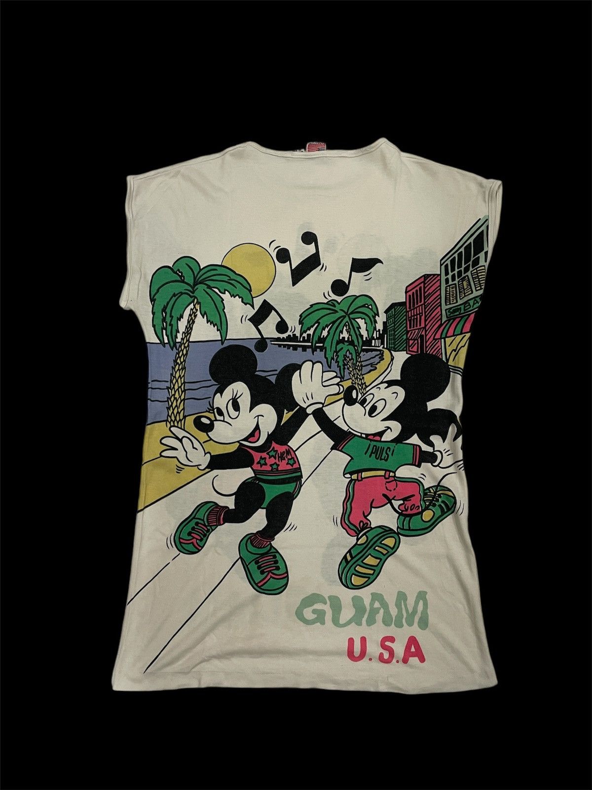 Disney Vintage Mickey Mouse Guam Aloha Hawaii Sleeveless size M Size US M / EU 48-50 / 2 - 3 Thumbnail