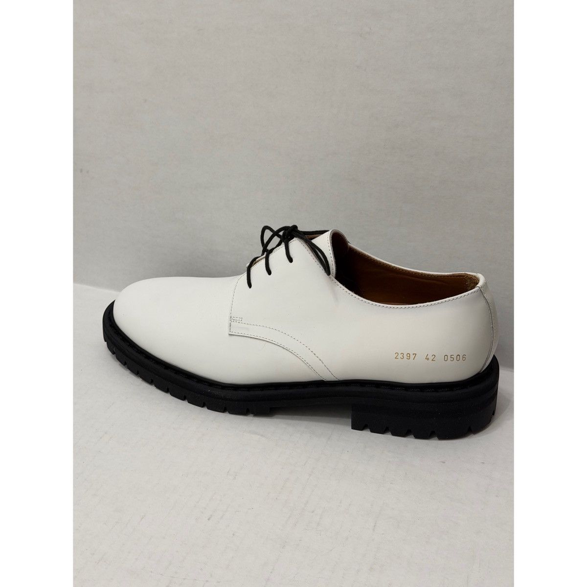 Common Projects COMMON PROJECTS WHITE OFFICER DERBY SHOES Size US 9 / EU 42 - 3 Thumbnail